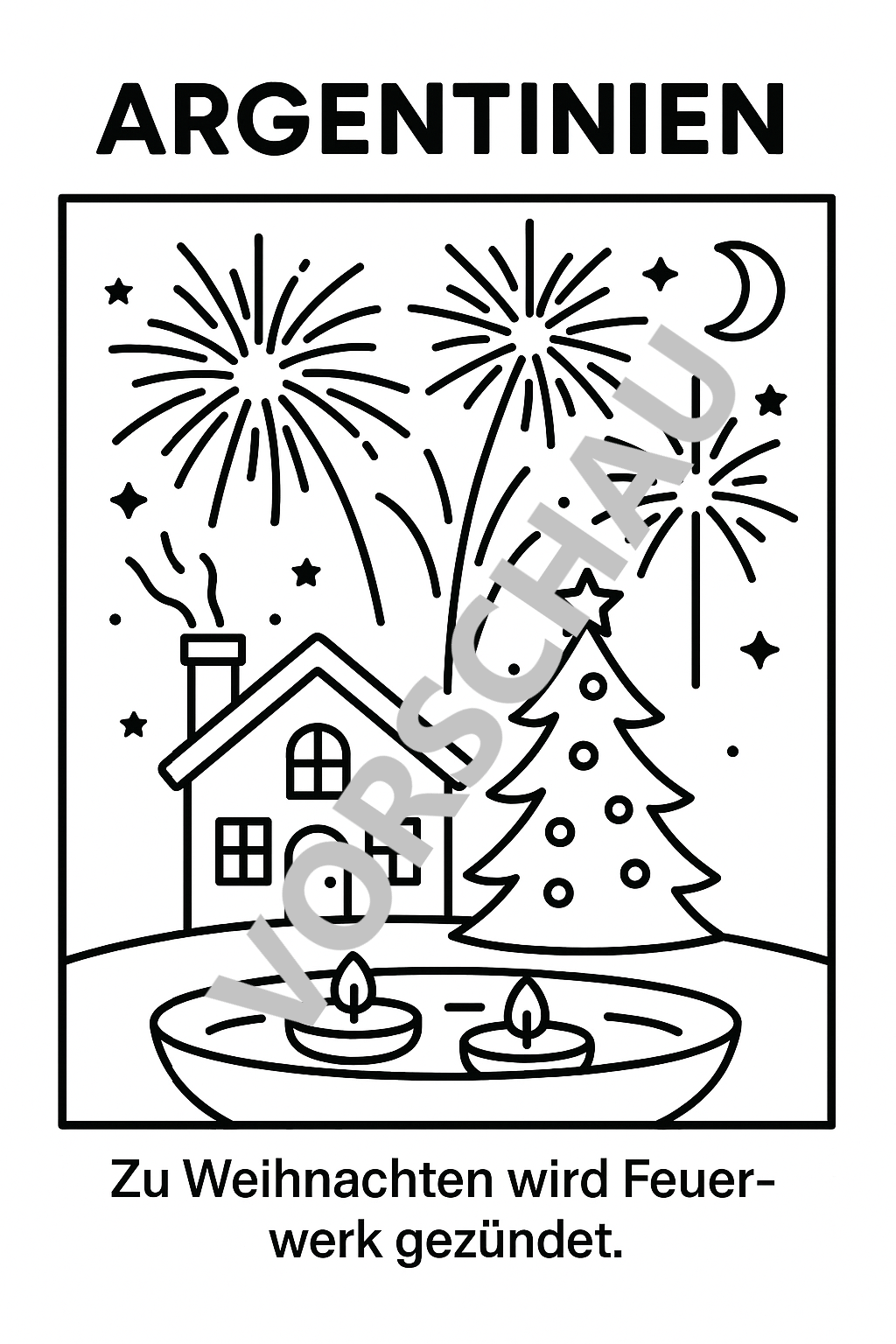 Adventskalender zum Ausmalen – 25 Weihnachtsbräuche aus aller Welt | PDF