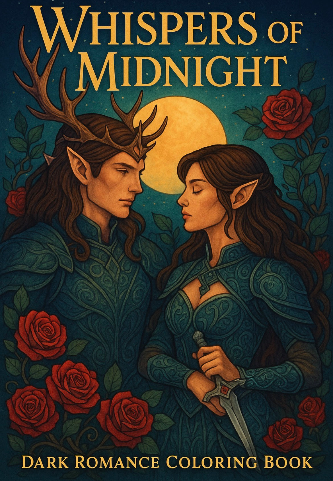 WHISPERS OF MIDNIGHT – Dark Romance Coloring Book - Vorbestellung