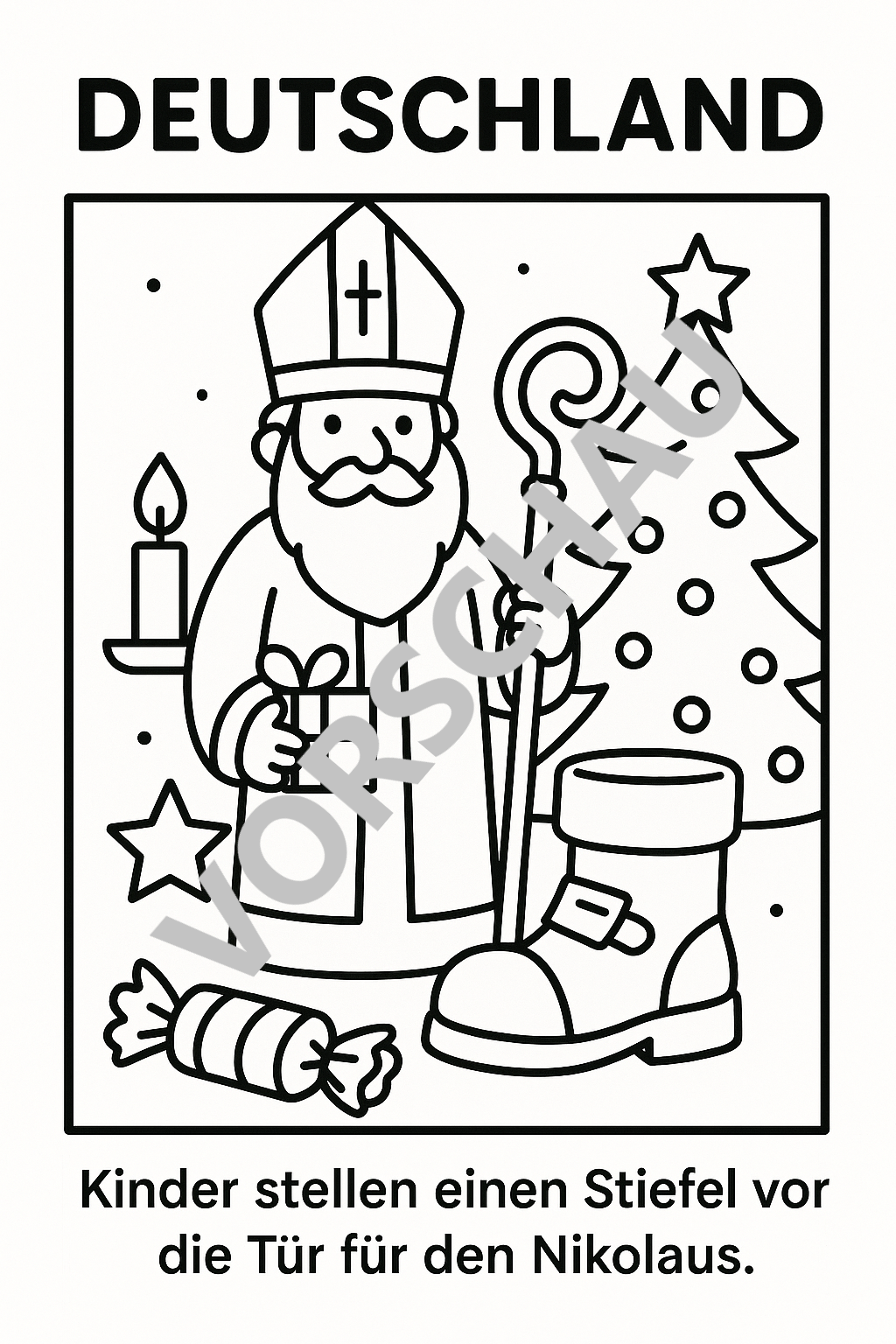 Adventskalender zum Ausmalen – 25 Weihnachtsbräuche aus aller Welt | PDF