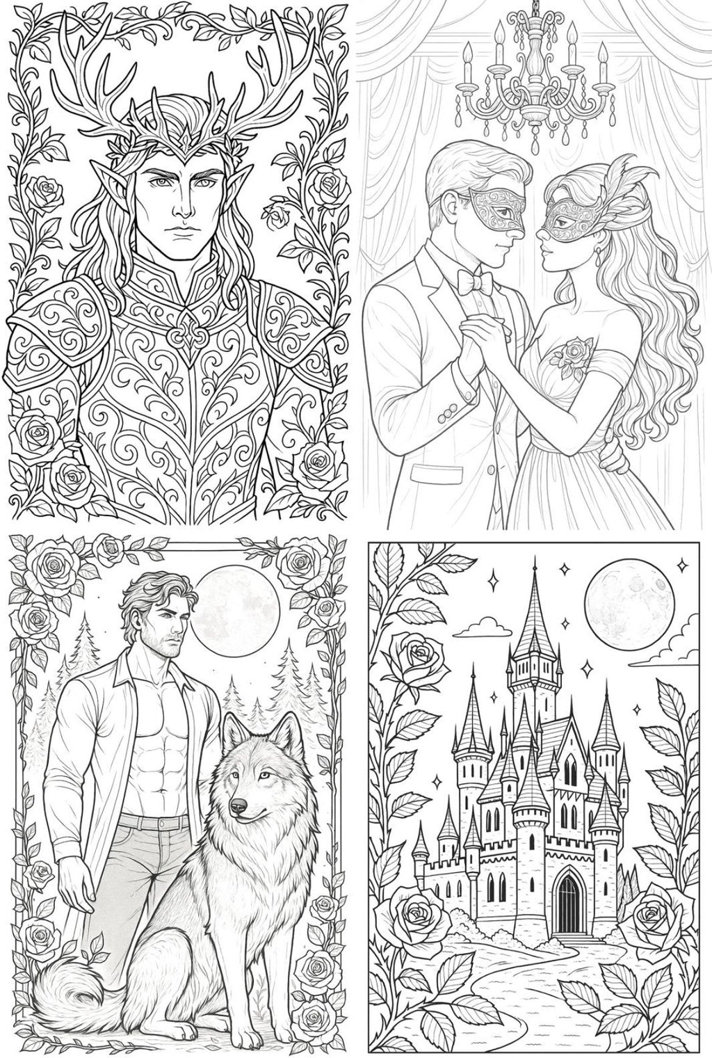 WHISPERS OF MIDNIGHT – Dark Romance Coloring Book - Vorbestellung