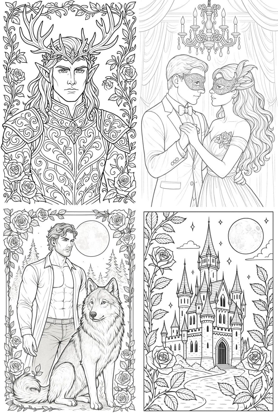 WHISPERS OF MIDNIGHT – Dark Romance Coloring Book - Vorbestellung