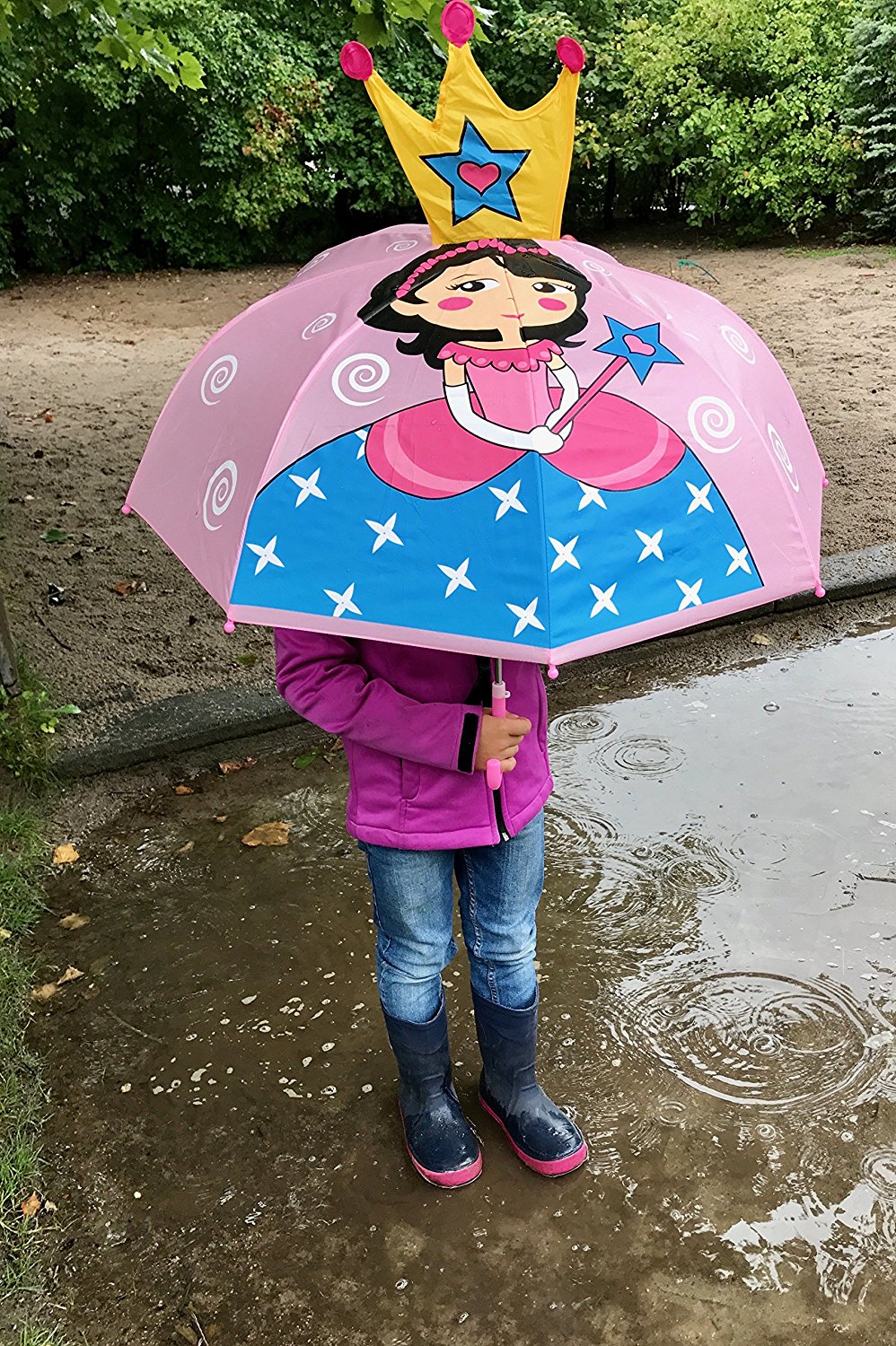 Regenschirm Prinzessin rosa