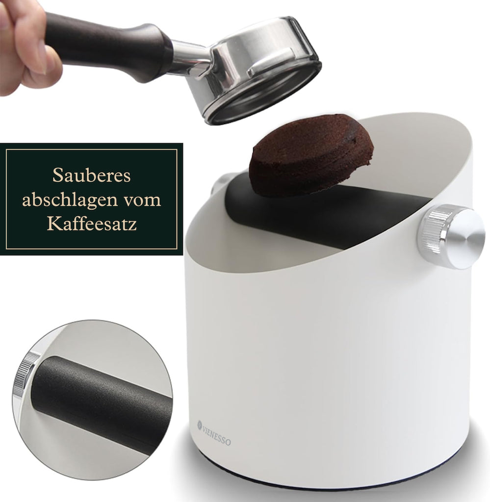 NEU: Abschlagbehälter aus Edelstahl mit abnehmbarer Abklopfstange – Abschlagbox