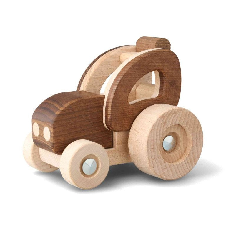 Goki Naturtraktor Personalisierbarer Trecker Nachhaltiger Holztraktor ab 2 Jahren