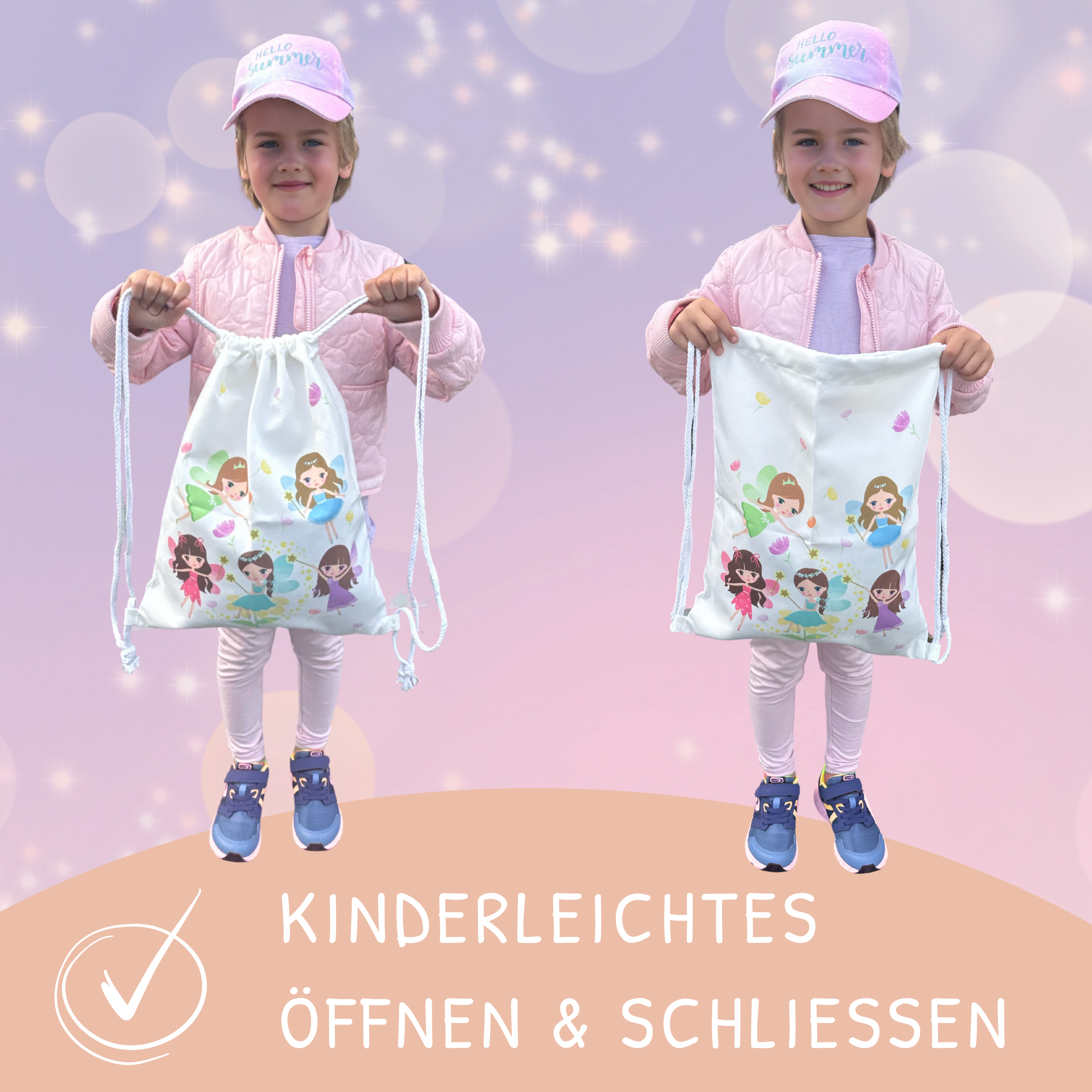 Kinder Turnbeutel Fee