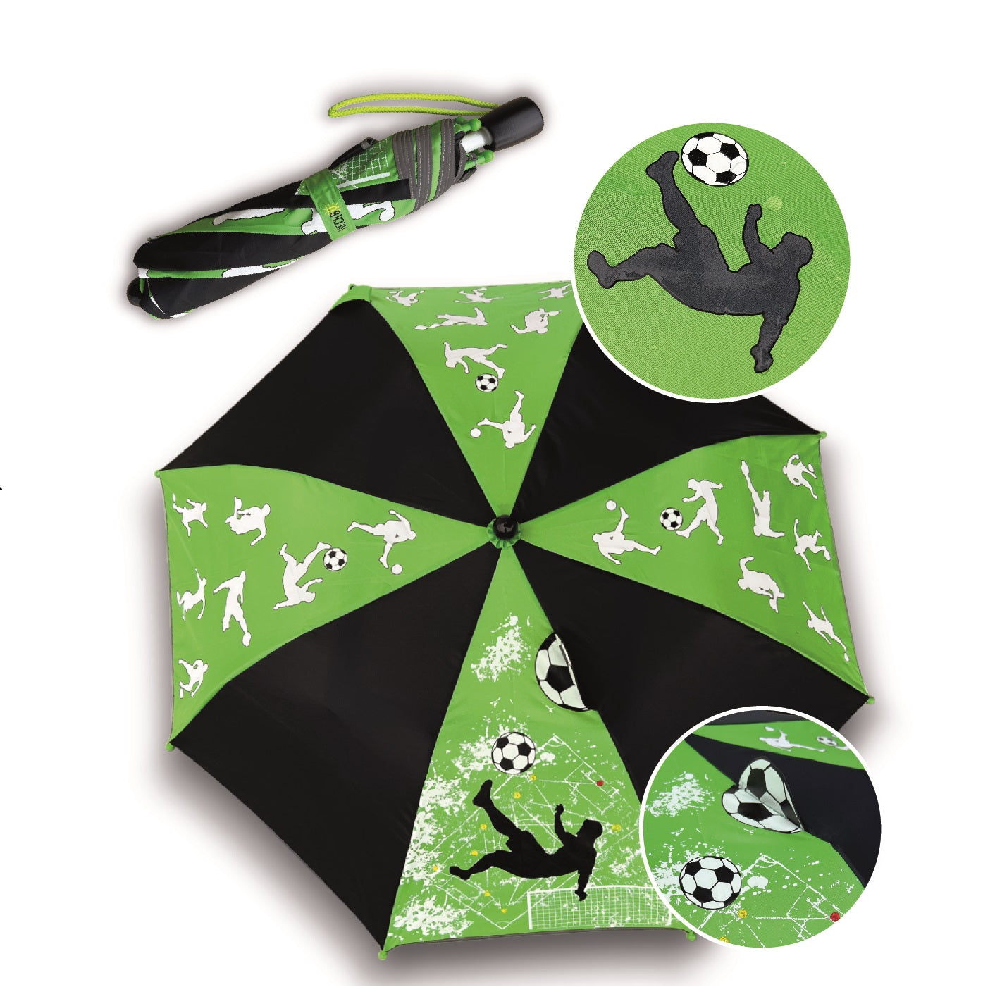 Magic Regenschirm Fussball 3D