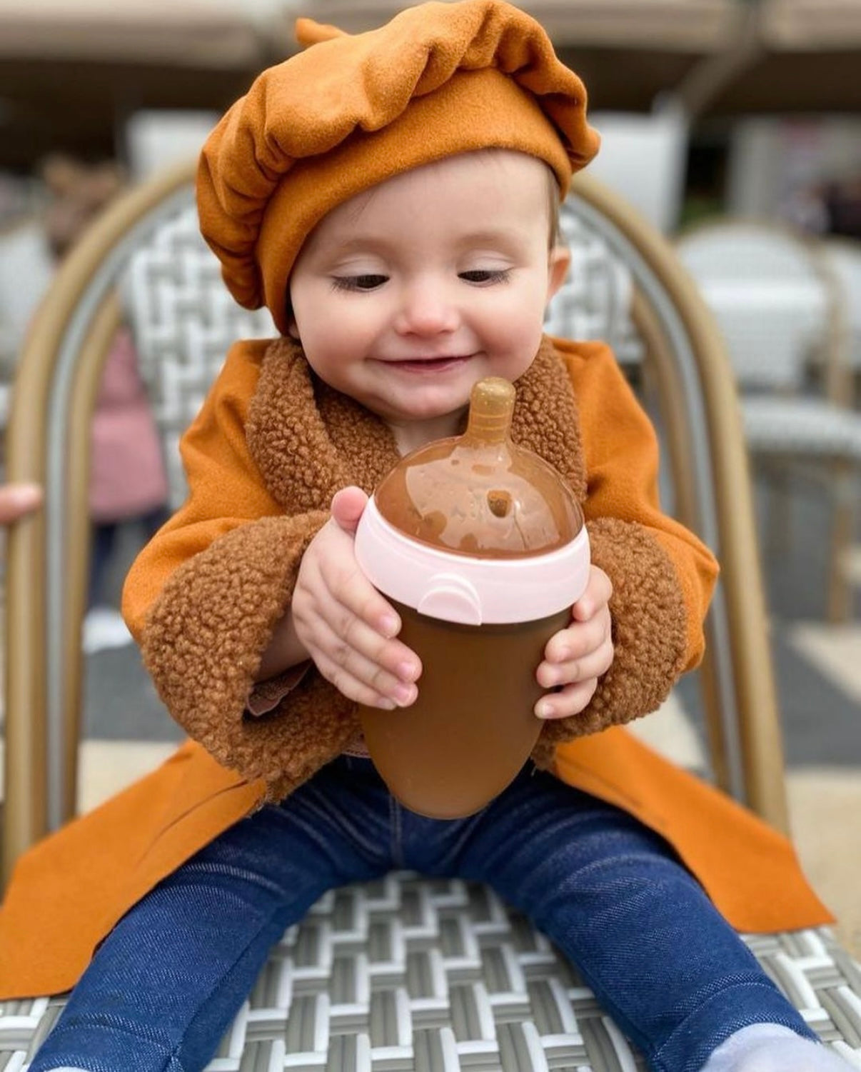 Ultra Wide Neck Baby Bottle 240ml (Rosa)