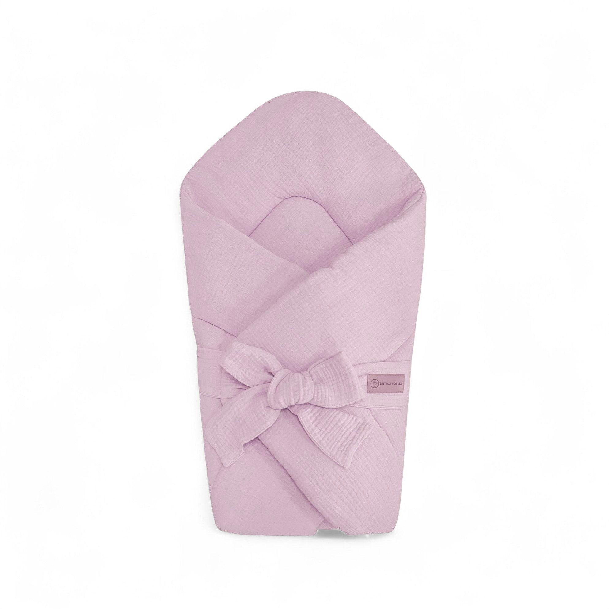 Babyhörnchen Musselin mit Schleife – Kuschelige Puckdecke & Einschlagdecke