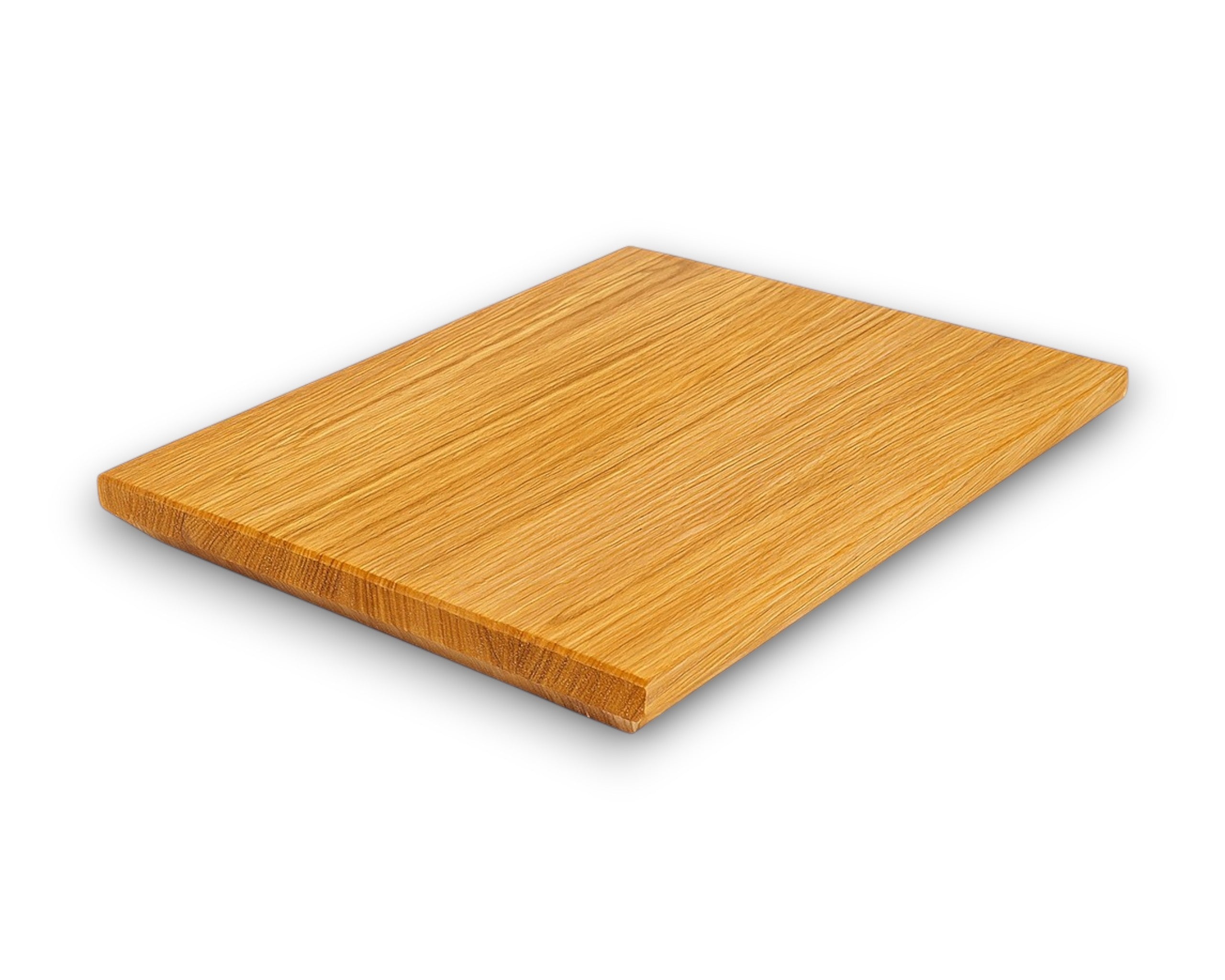 Schneidebrett aus massivem Eichenholz Schweizer Kante in Handarbeit