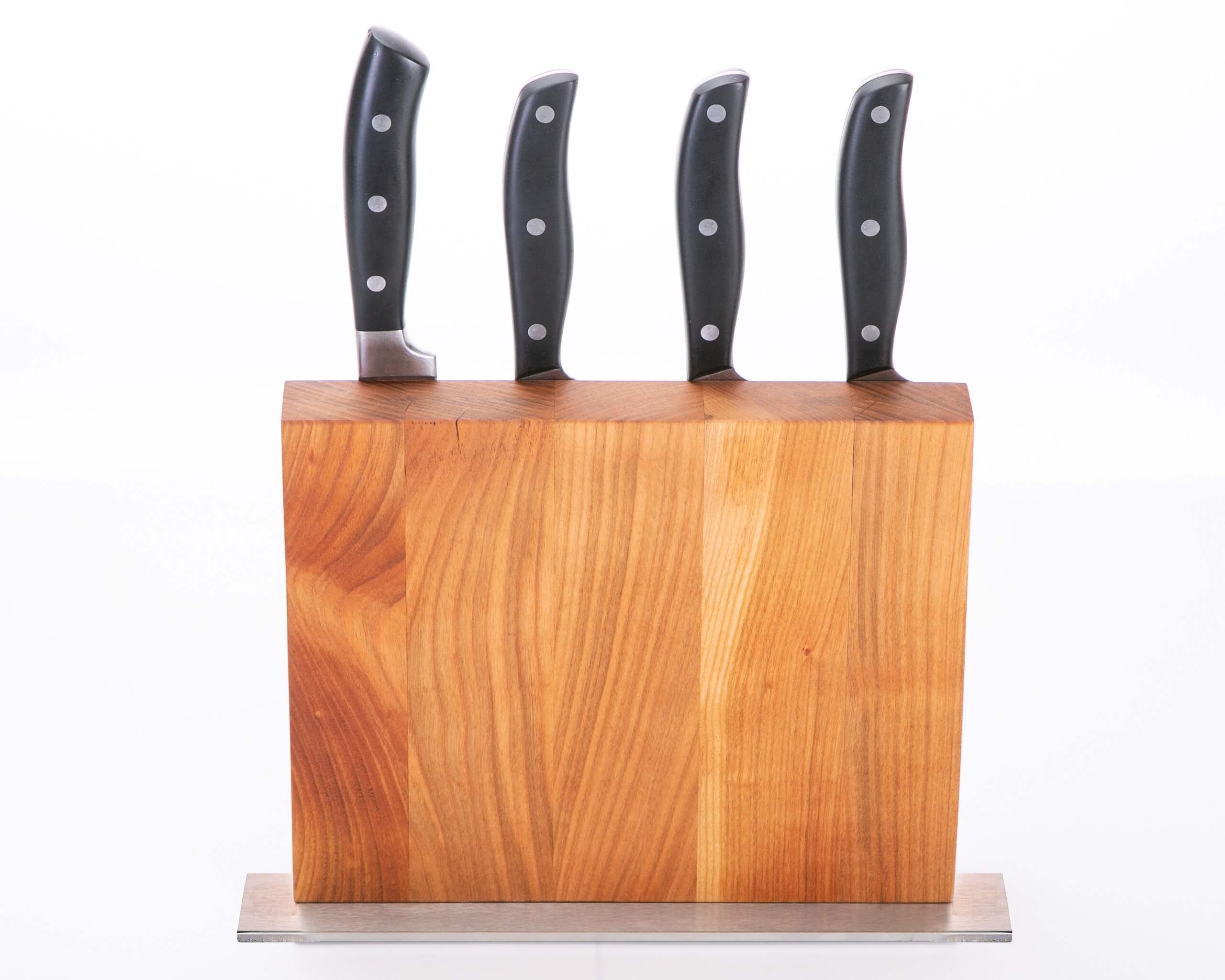 Magnetischer Messerblock aus Kirschholz in Handarbeit