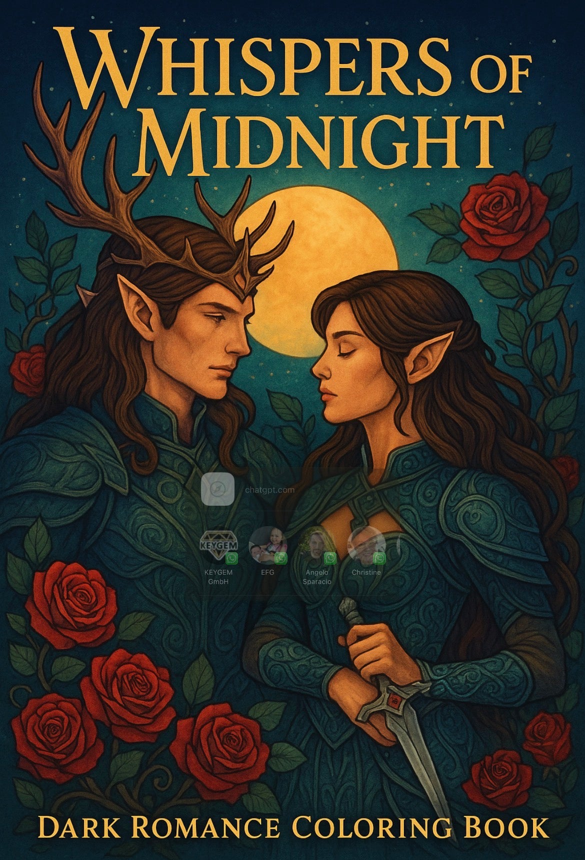 WHISPERS OF MIDNIGHT – Dark Romance Coloring Book - Vorbestellung