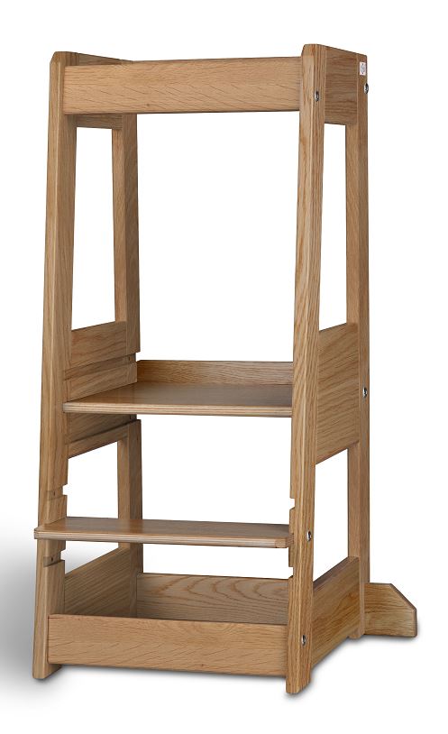 Lernturm Felix - Learning tower - Holz Eiche | tiSsi® by Schmatzepuffer® "personalisierbar"