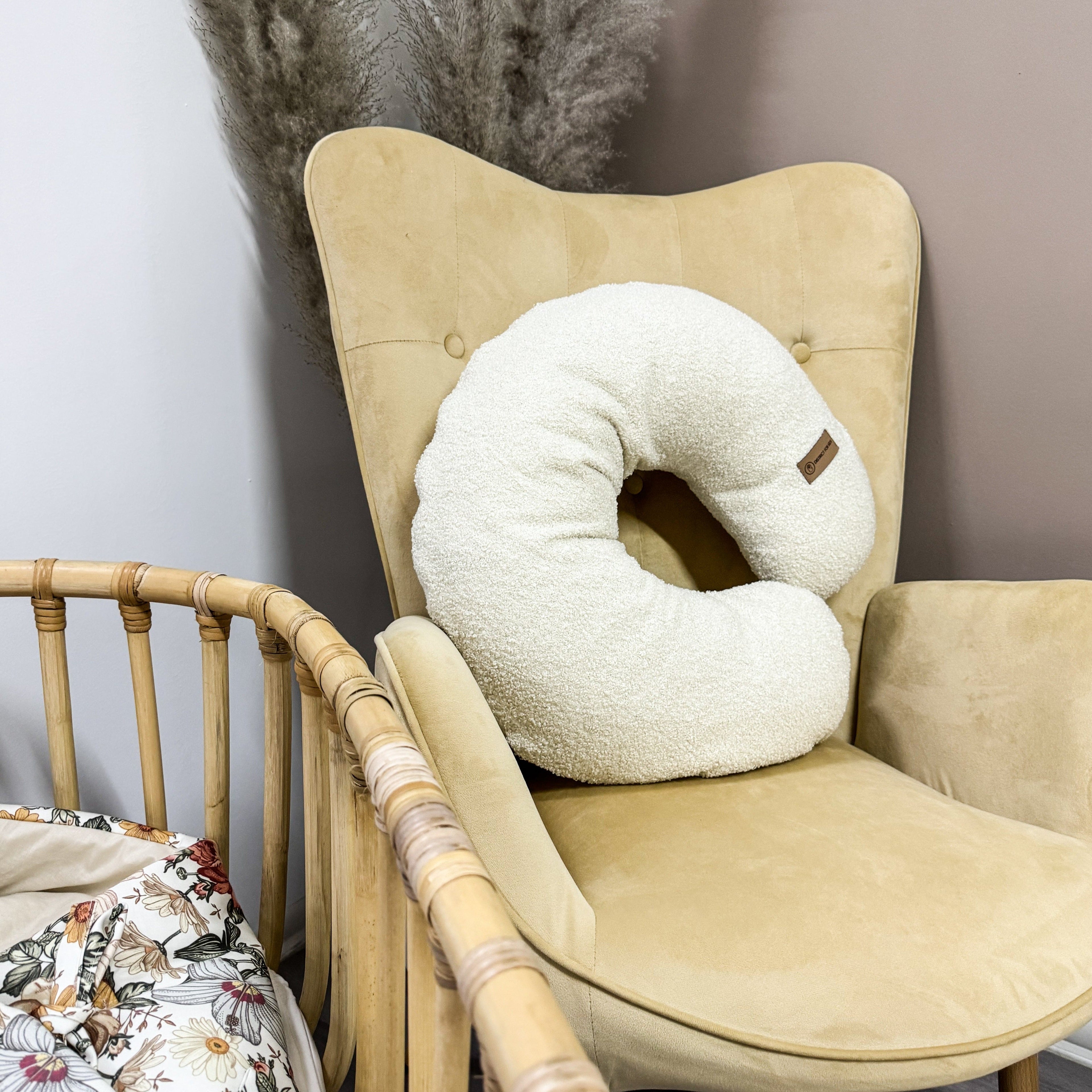 Stillkisse-Ersatzbezug aus Teddystoff Boucle