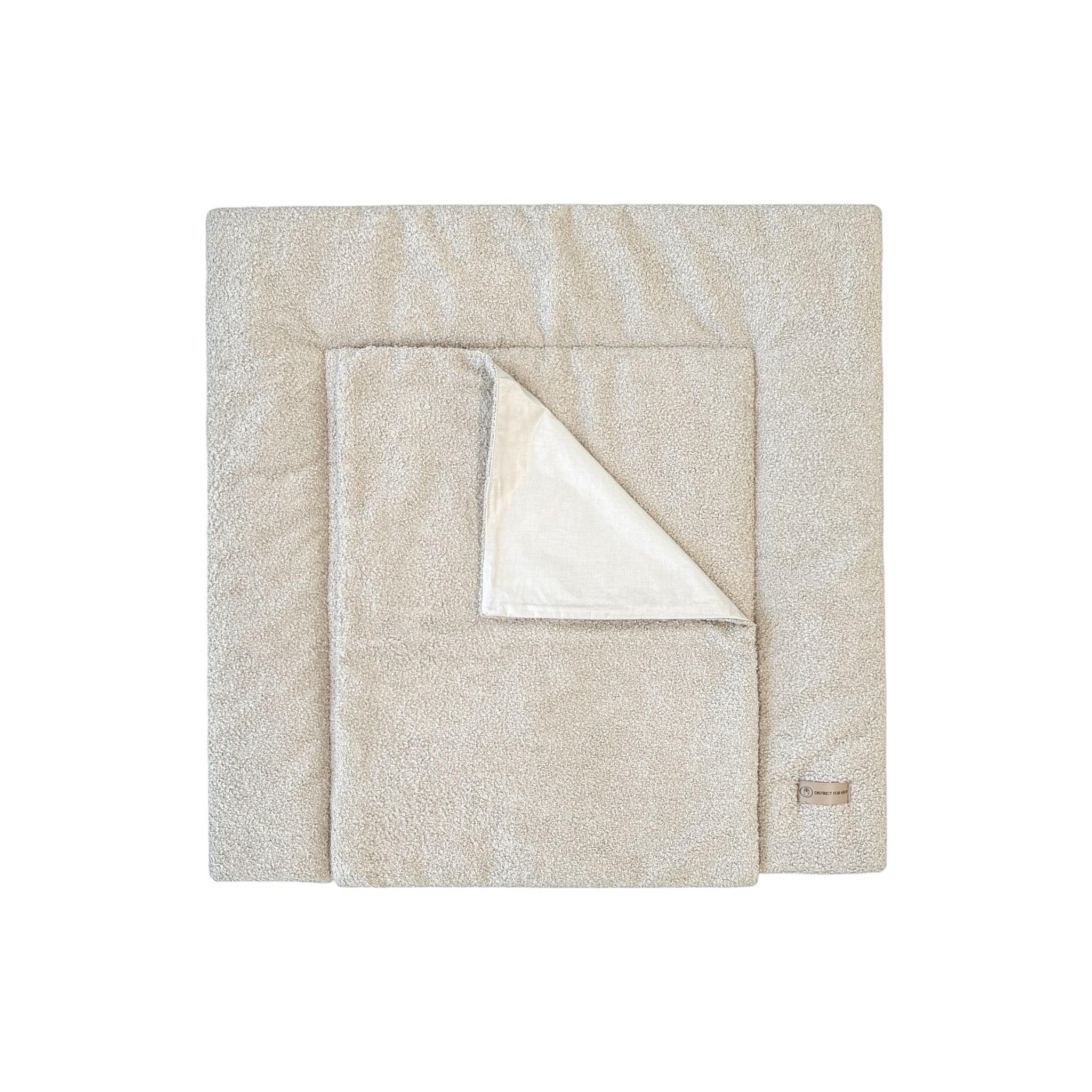 Wickelauflage Teddy Boucle mit Unterlage – natürlich & kuschelig für dein Baby