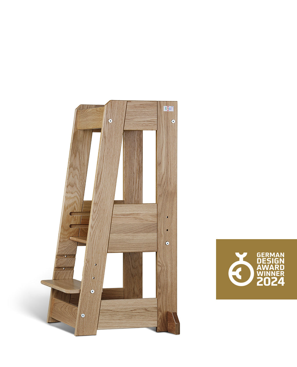 Lernturm Felix - Learning tower - Holz Eiche | tiSsi® by Schmatzepuffer® "personalisierbar"