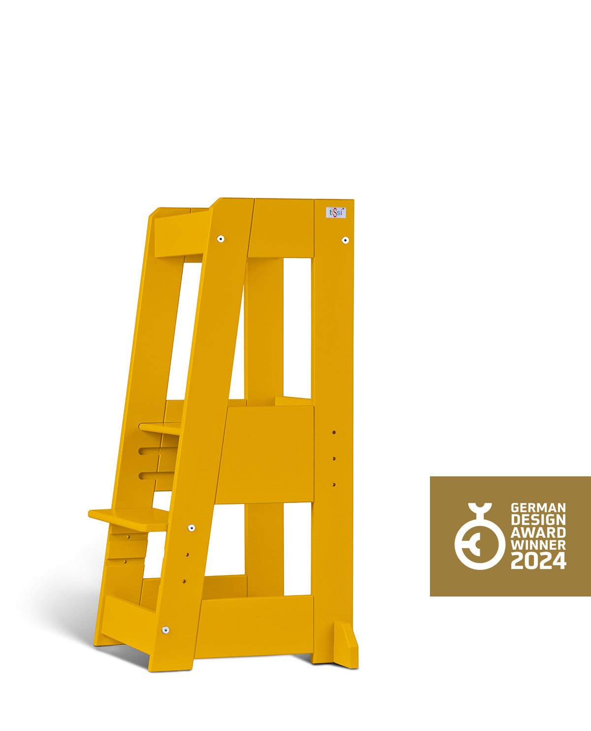 Lernturm Felix - Learning tower - gelb | tiSsi® by Schmatzepuffer® "gratis personalisierbar"