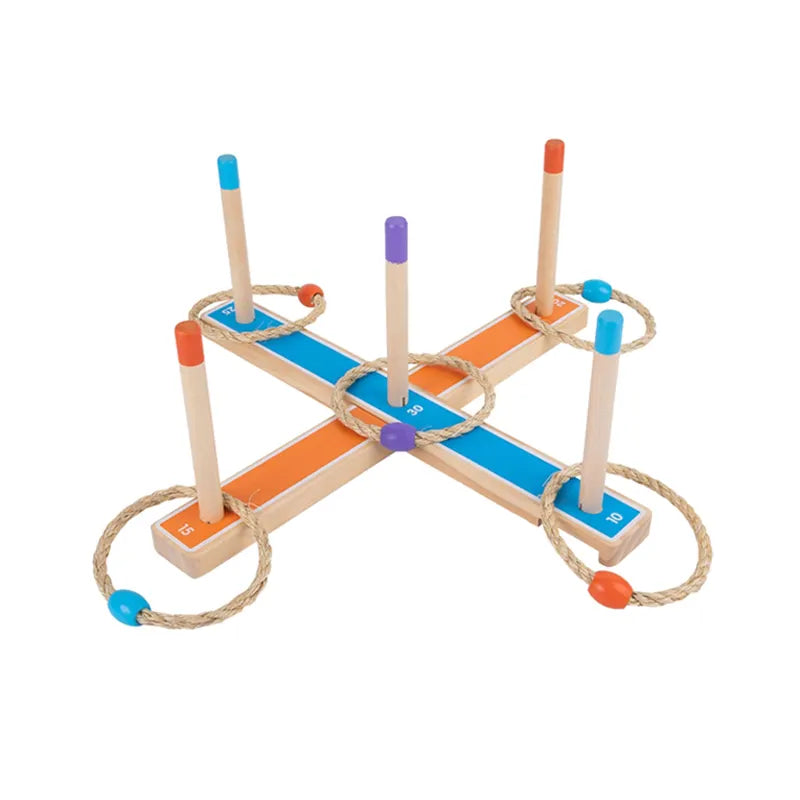 Ringwurfspiel aus Holz – Reisespiel für Kinder ab 4 Jahren | Spielzeug-Opa