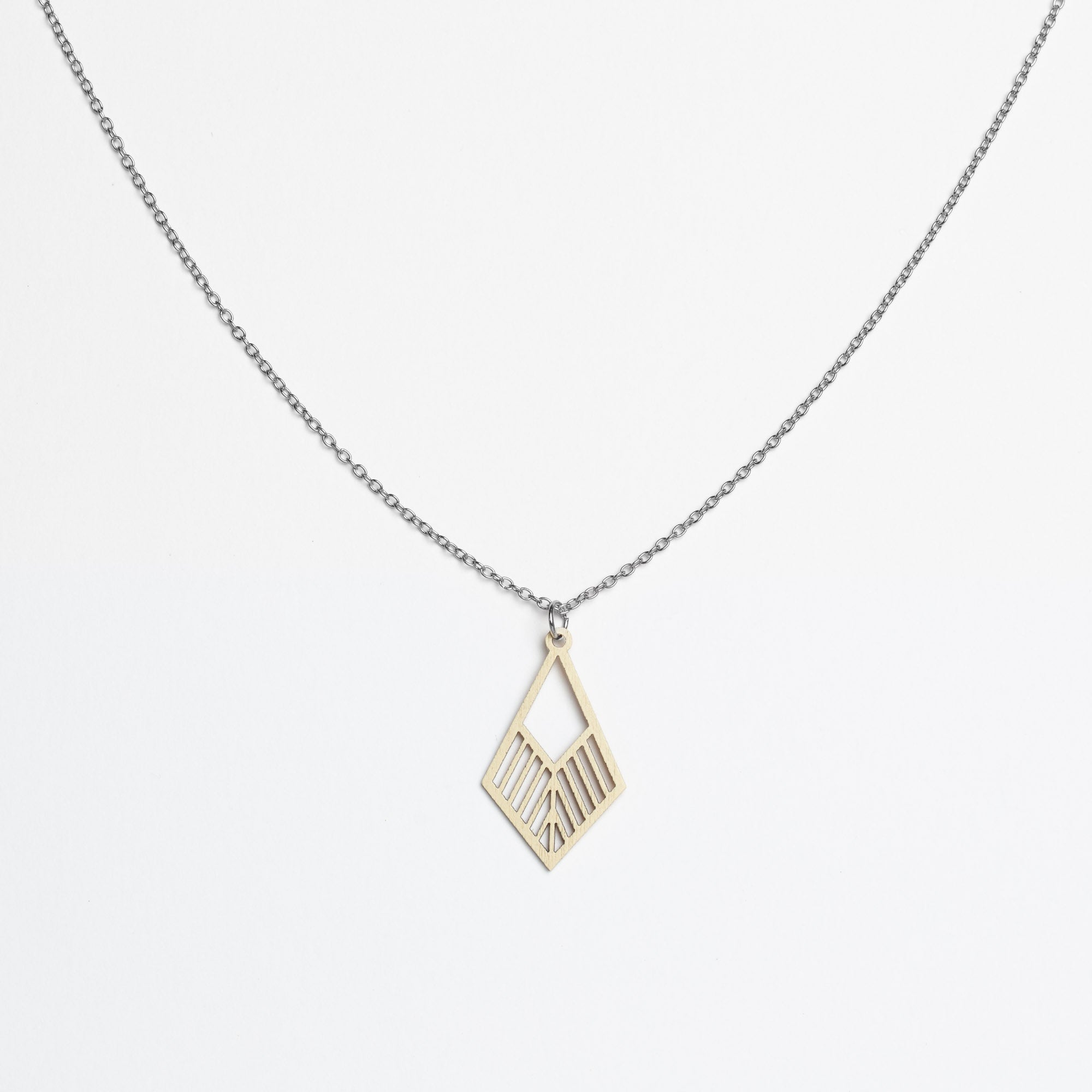 Halskette mit Holzanhänger - 'Tribe'