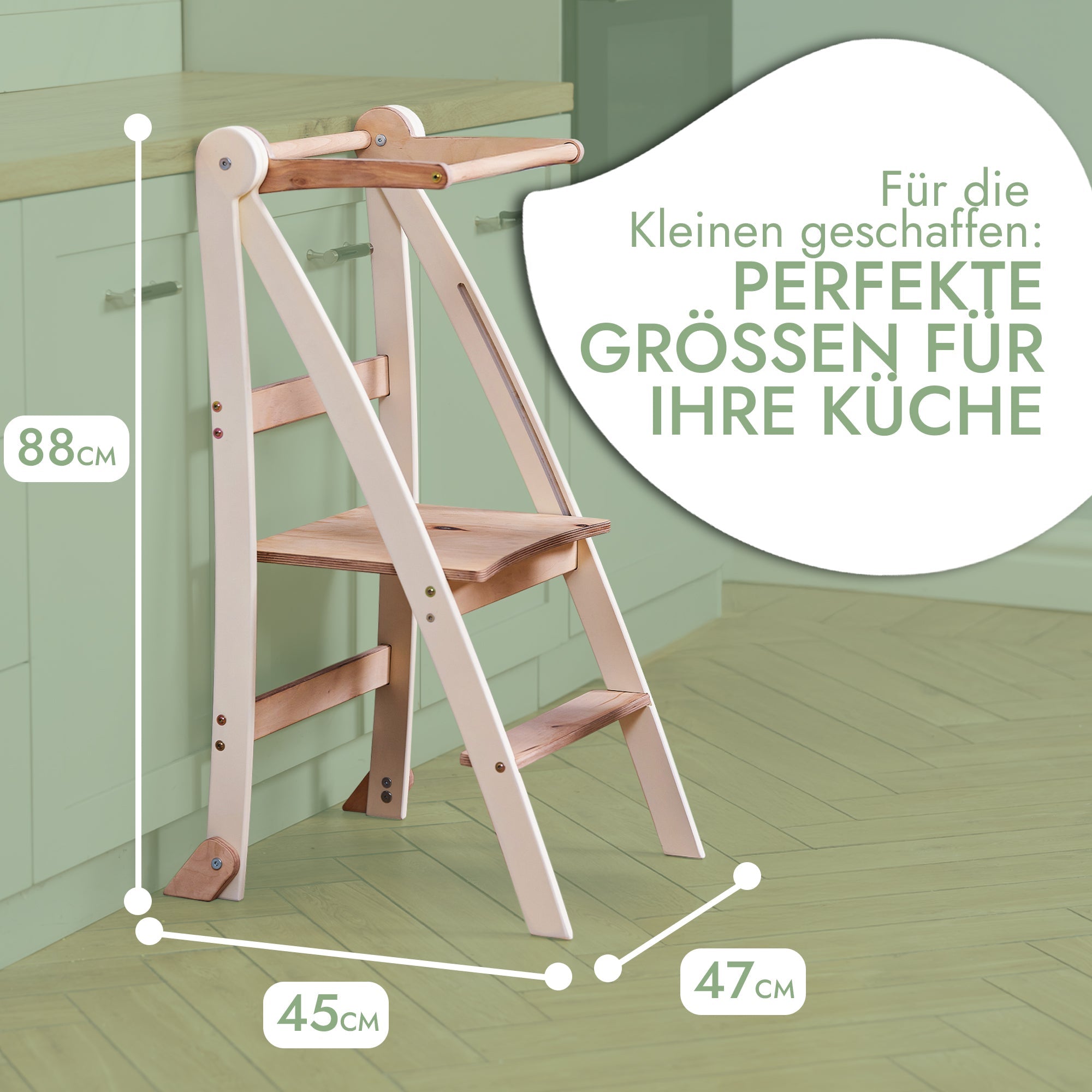 Holz Lernleiter Montessori: Hocker für Kinder