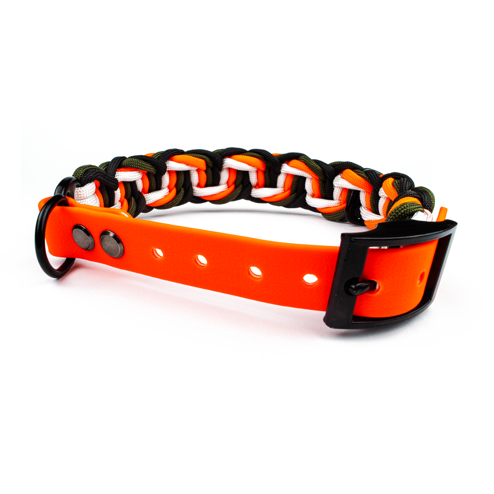 Hundehalsband Tierluxe Mountain Neon Handgemacht Paracord Biothane