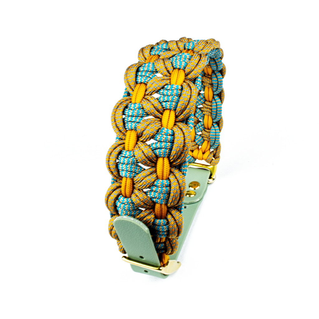 Hundehalsband Tierluxe Welle Paracord Biothane