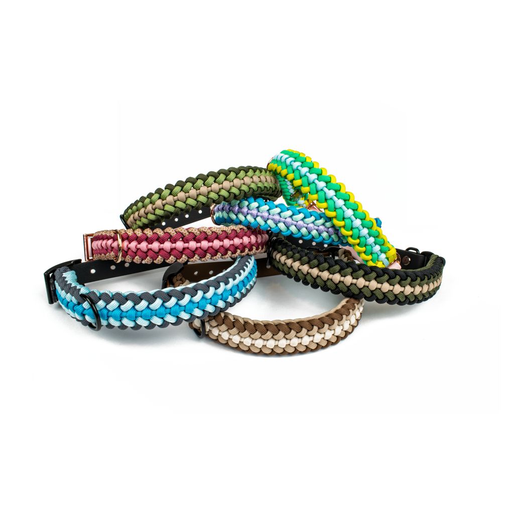 Hundehalsband Tierluxe Foxy Handgemacht Paracord Biothane