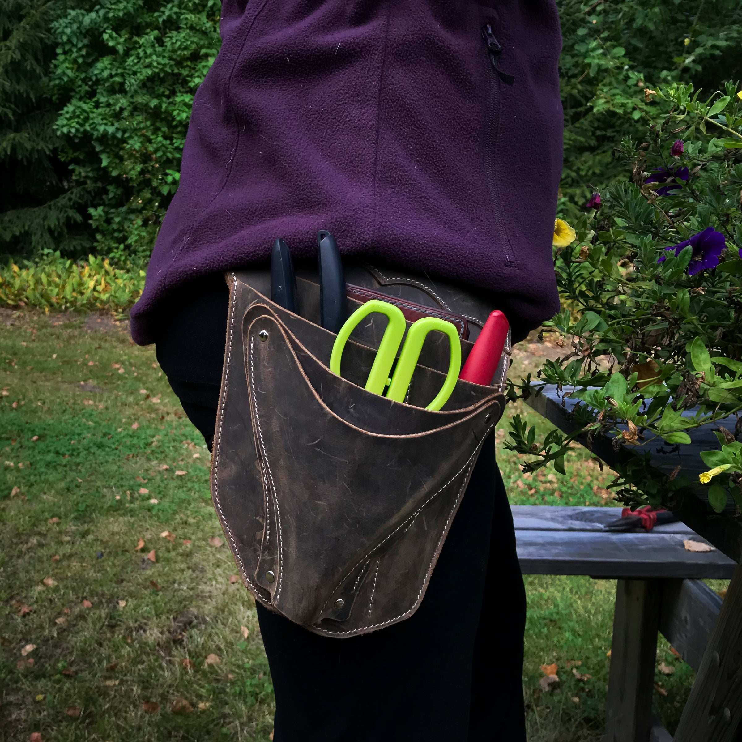 Großer Werkzeuggürtel / Garten Werkzeuggürtel - Rechts -