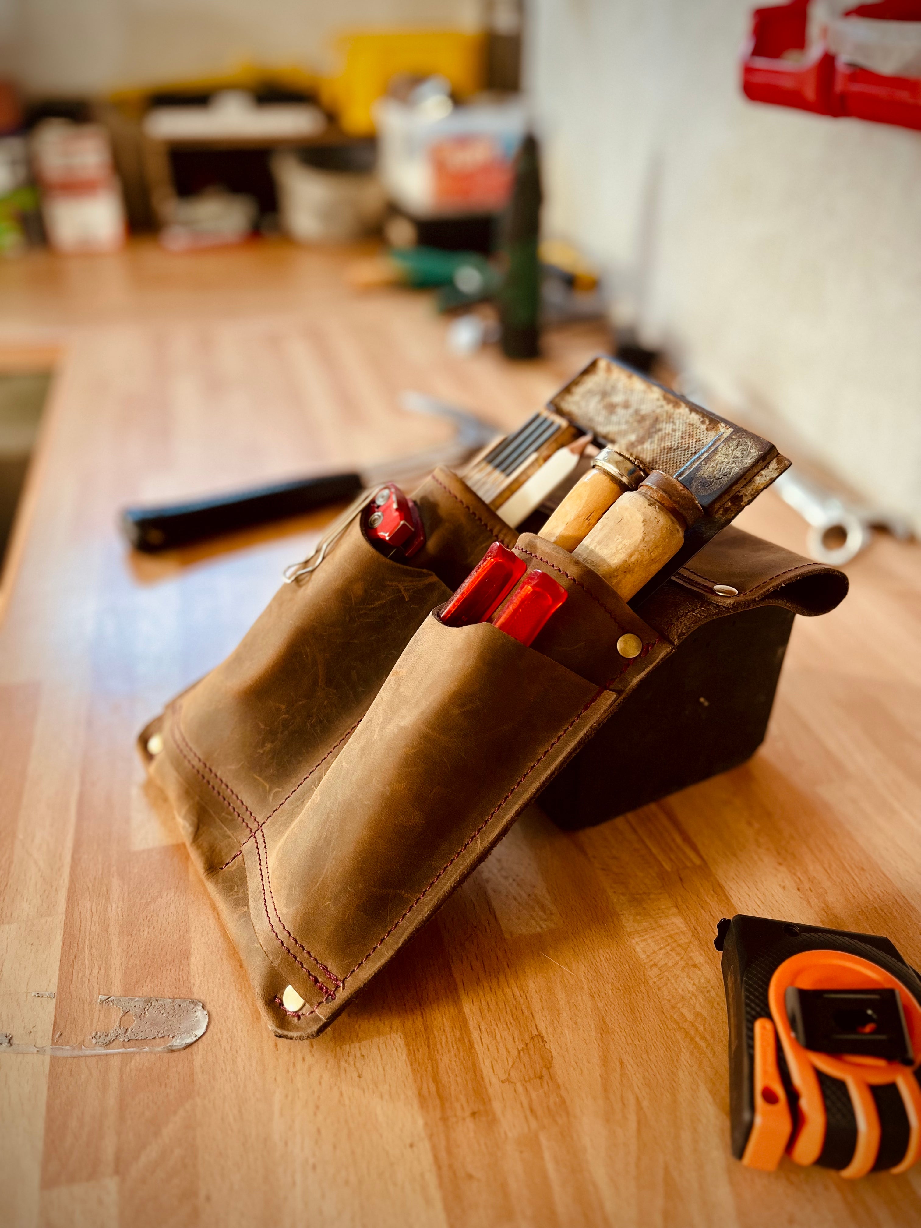 Allround Modul 1, Werkzeugtasche für den Gürtel, links