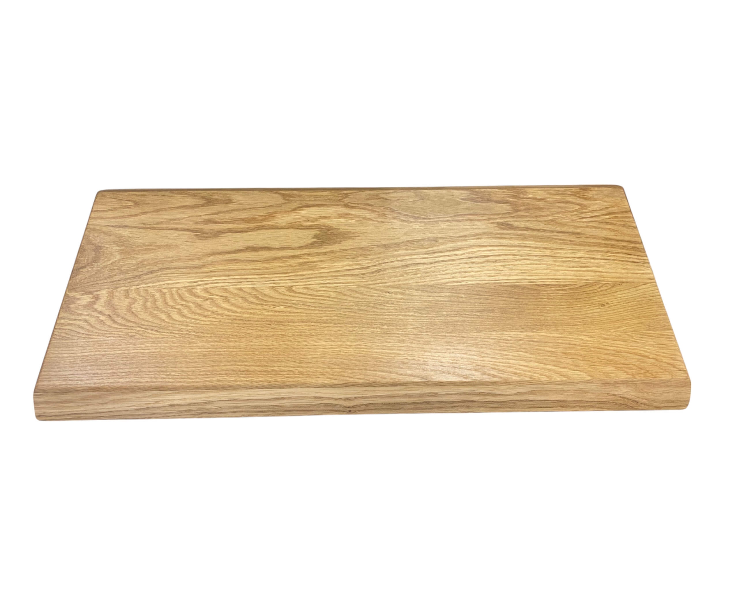Eichenholz Schneidebrett/Servierbrett mit gesägter Baumkante in Handarbeit