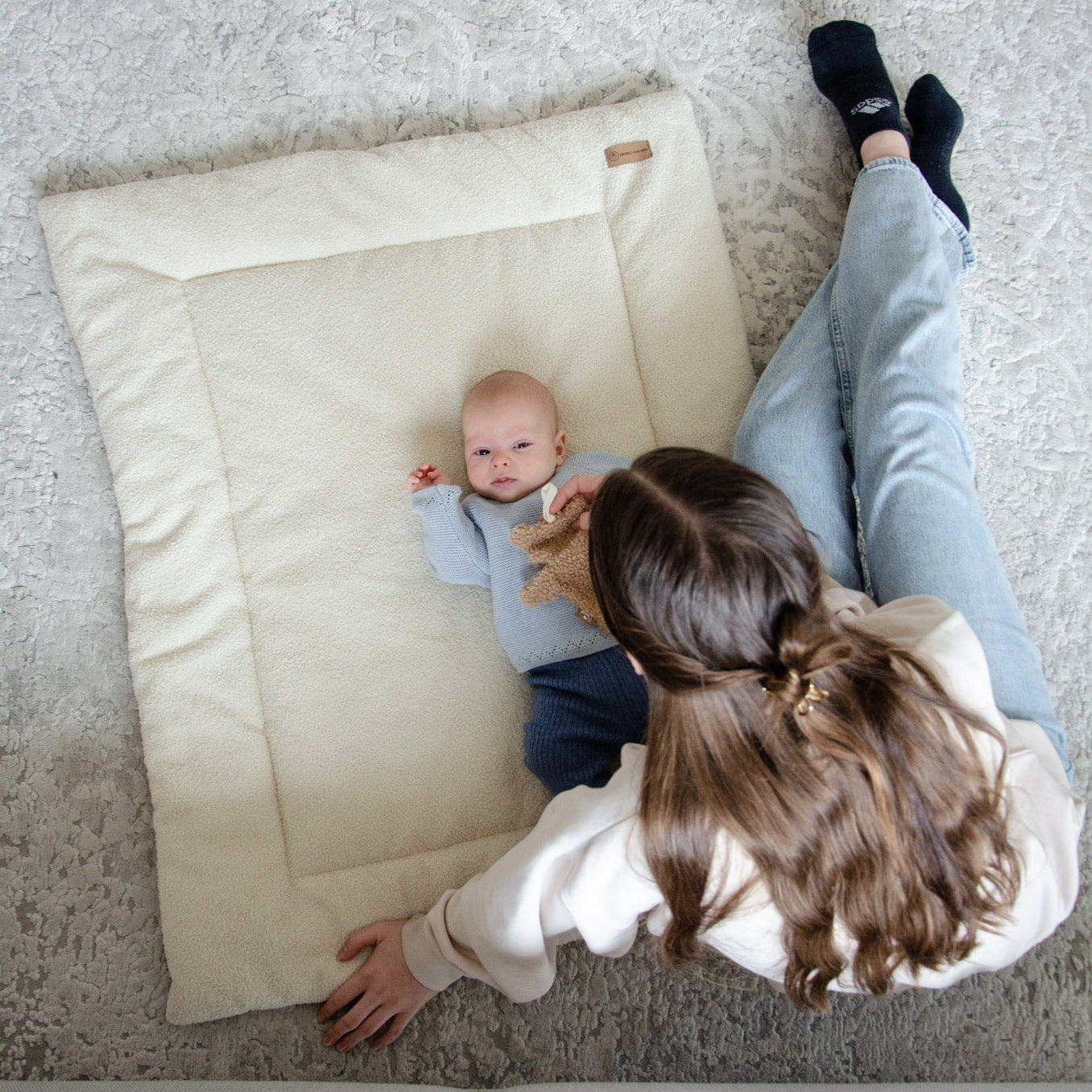 Krabbeldecke Teddy Boucle - modern & kuschelig