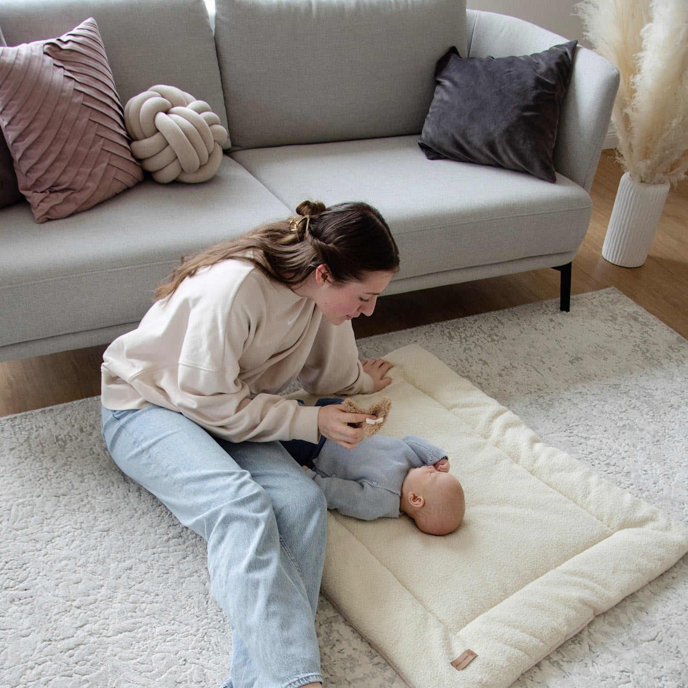 Krabbeldecke Teddy Boucle - modern & kuschelig