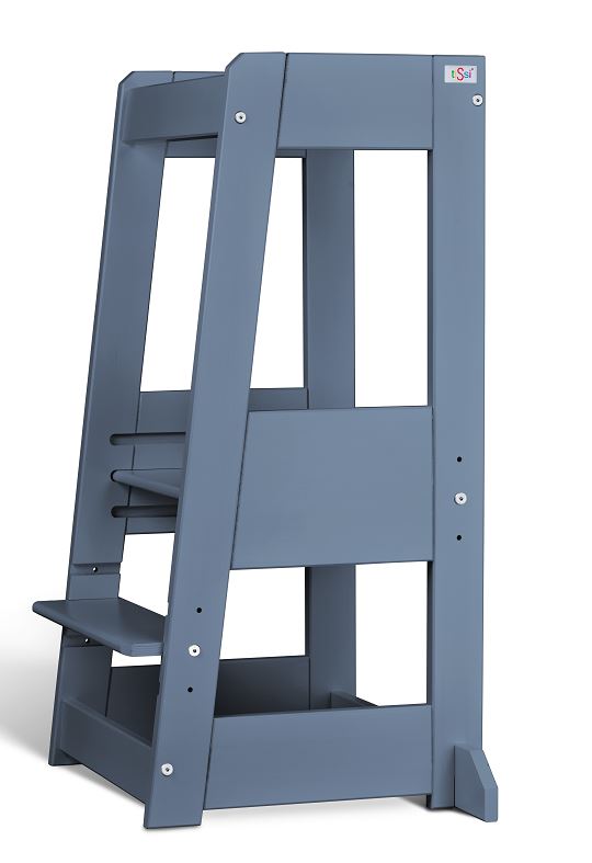 Lernturm Felix - Learning tower - blau | tiSsi® by Schmatzepuffer® "gratis personalisierbar"