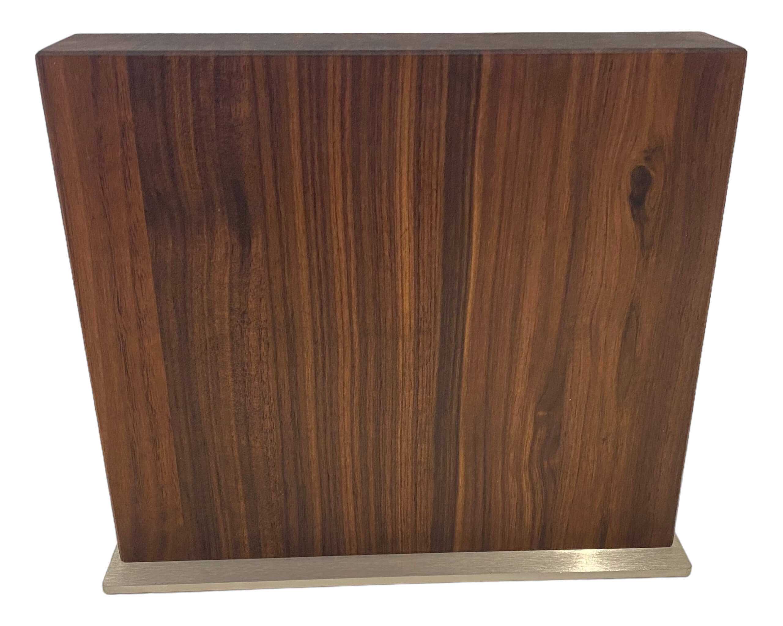 Magnetischer Messerblock aus Nussbaumholz in Handarbeit