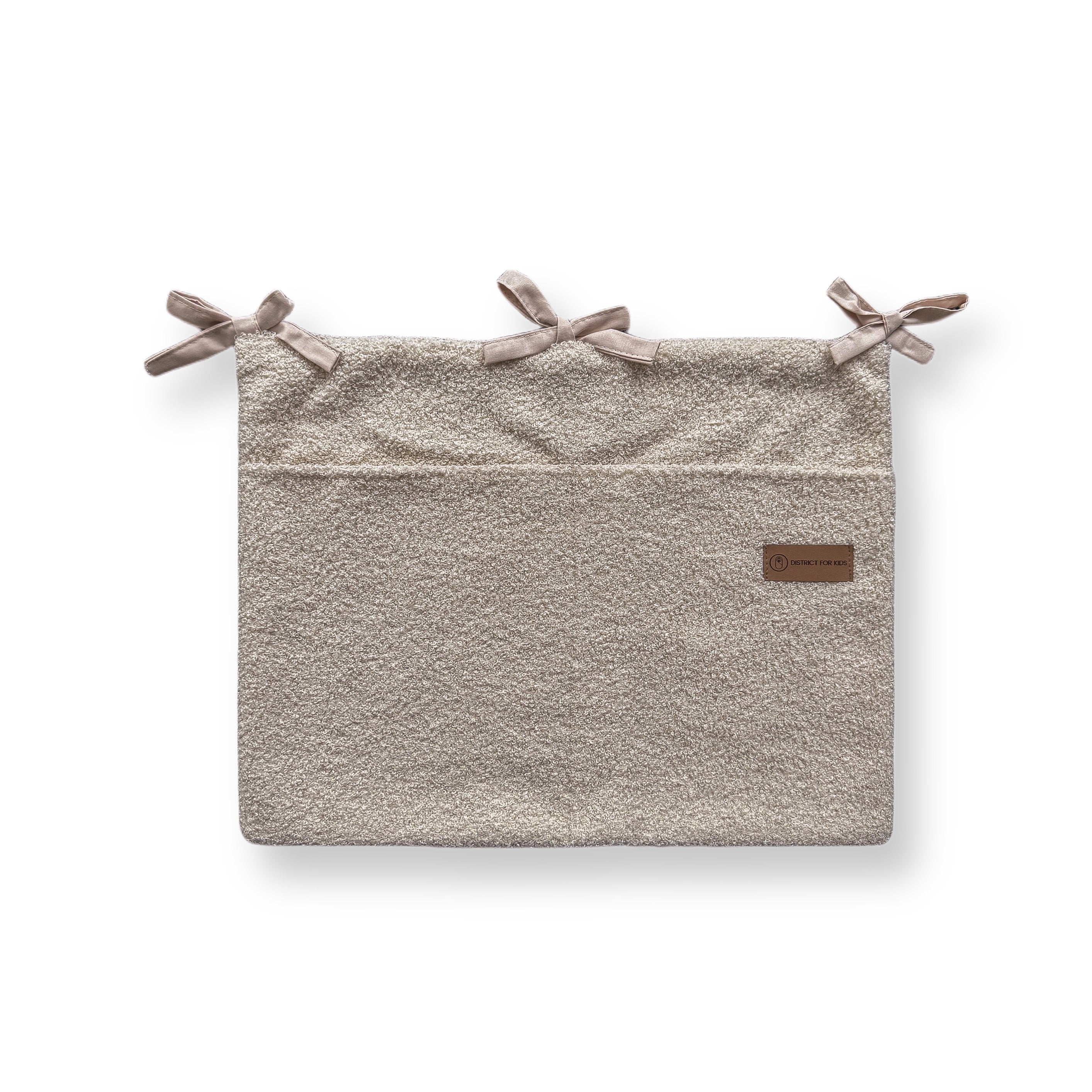 Babybett Organizer Teddystoff Boucle - Aufbewahrung fürs Babyzimmer