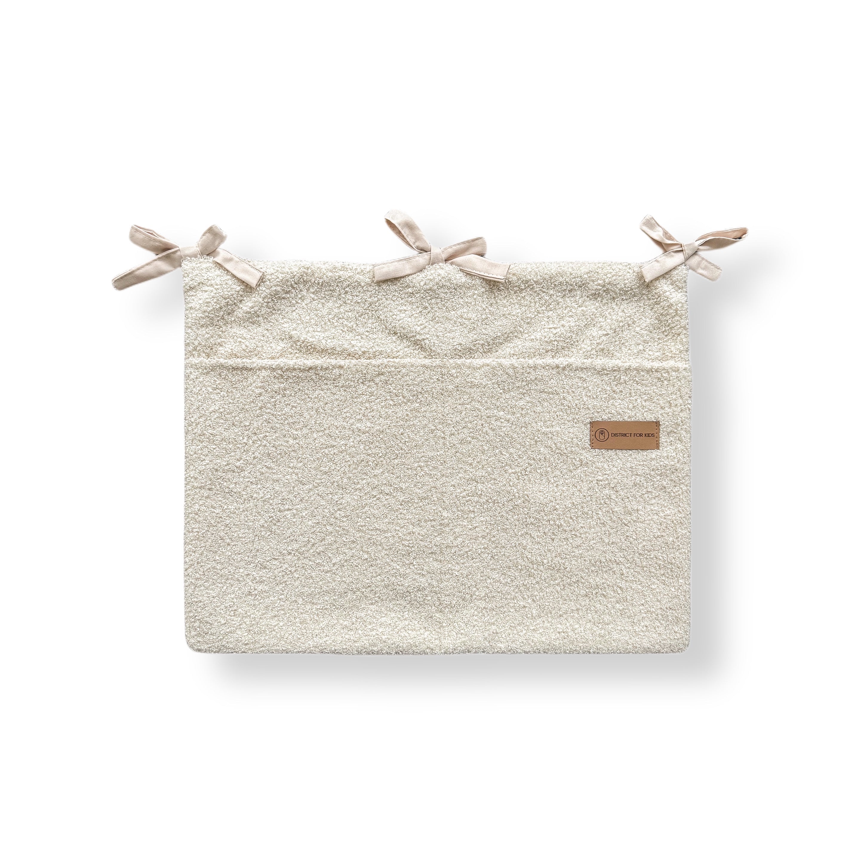 Babybett Organizer Teddystoff Boucle - Aufbewahrung fürs Babyzimmer