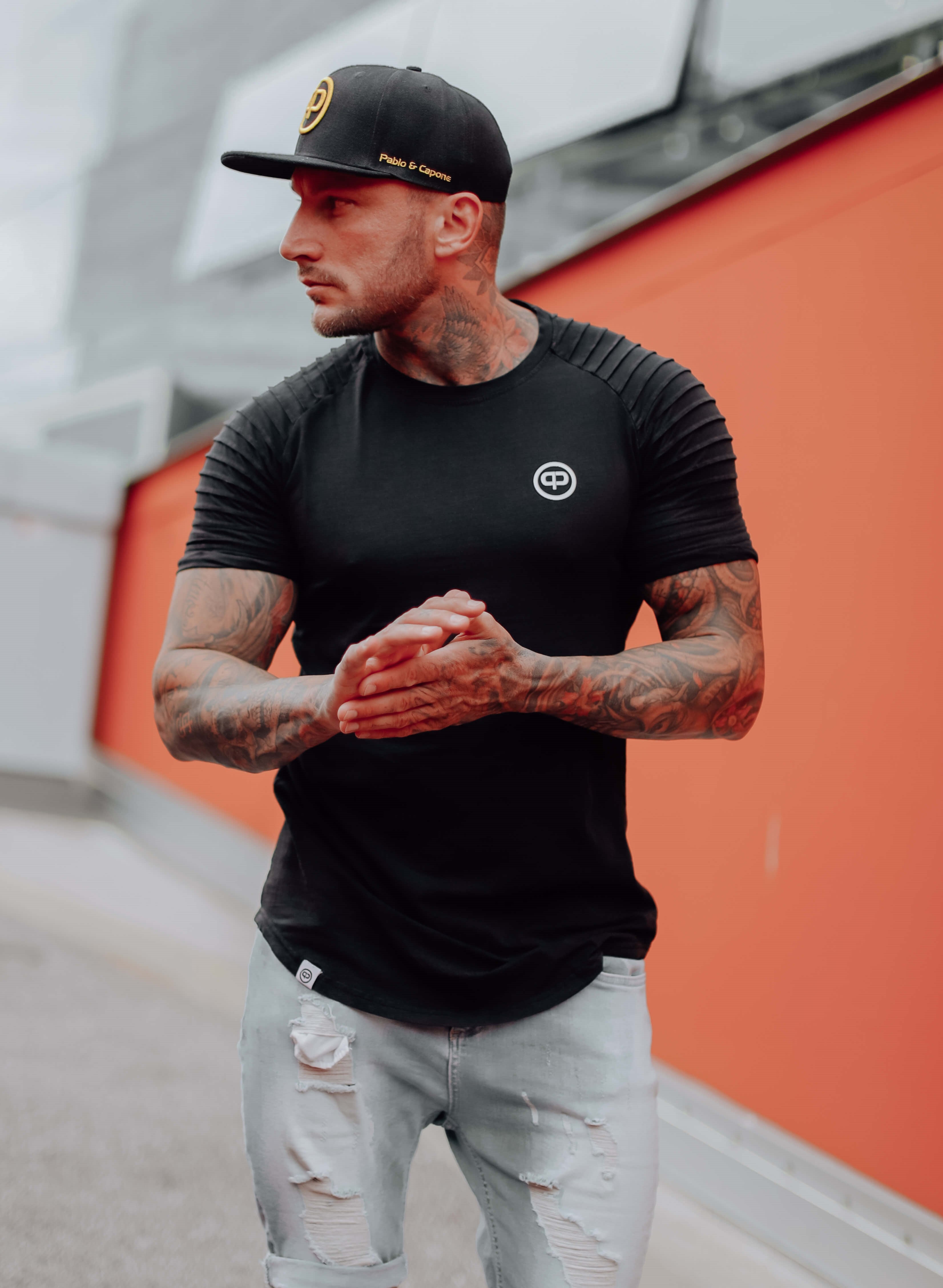 Snapback Cap - Black & Gold