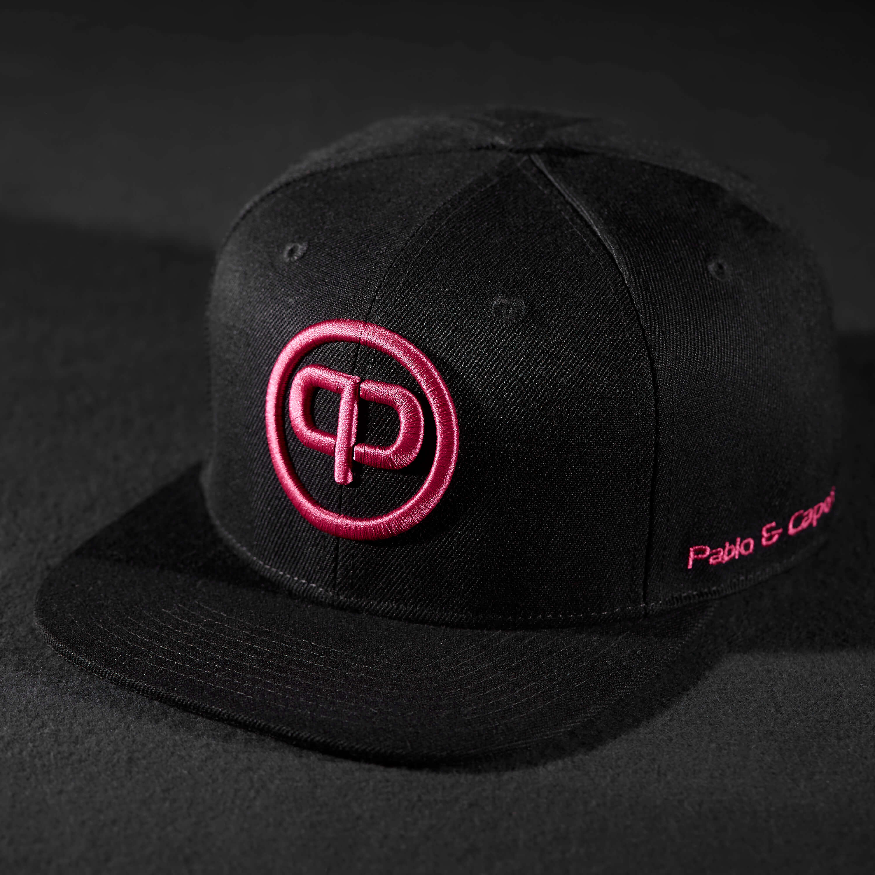 Snapback Cap - Black & Pink