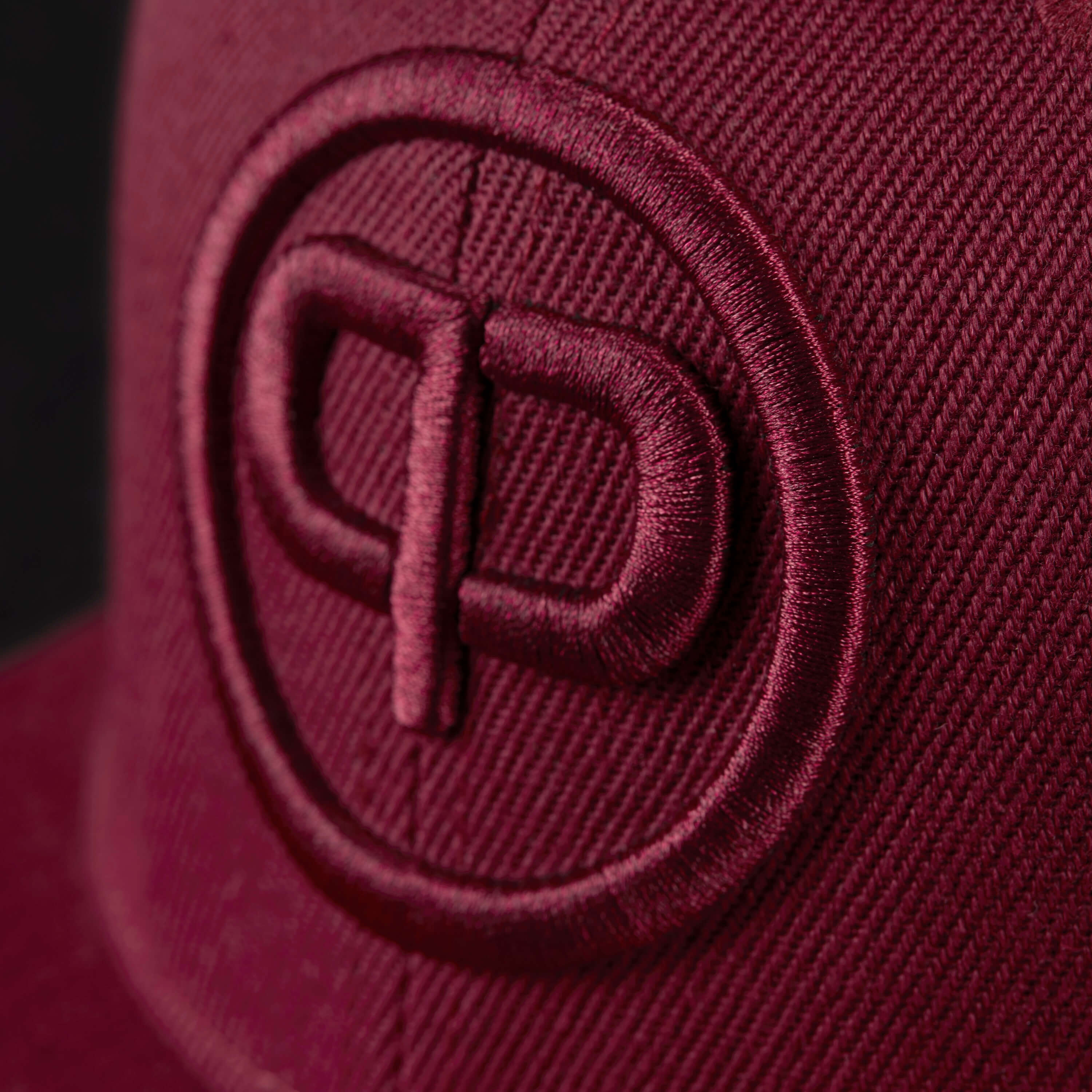 Snapback Cap - Burgundy & Burgundy