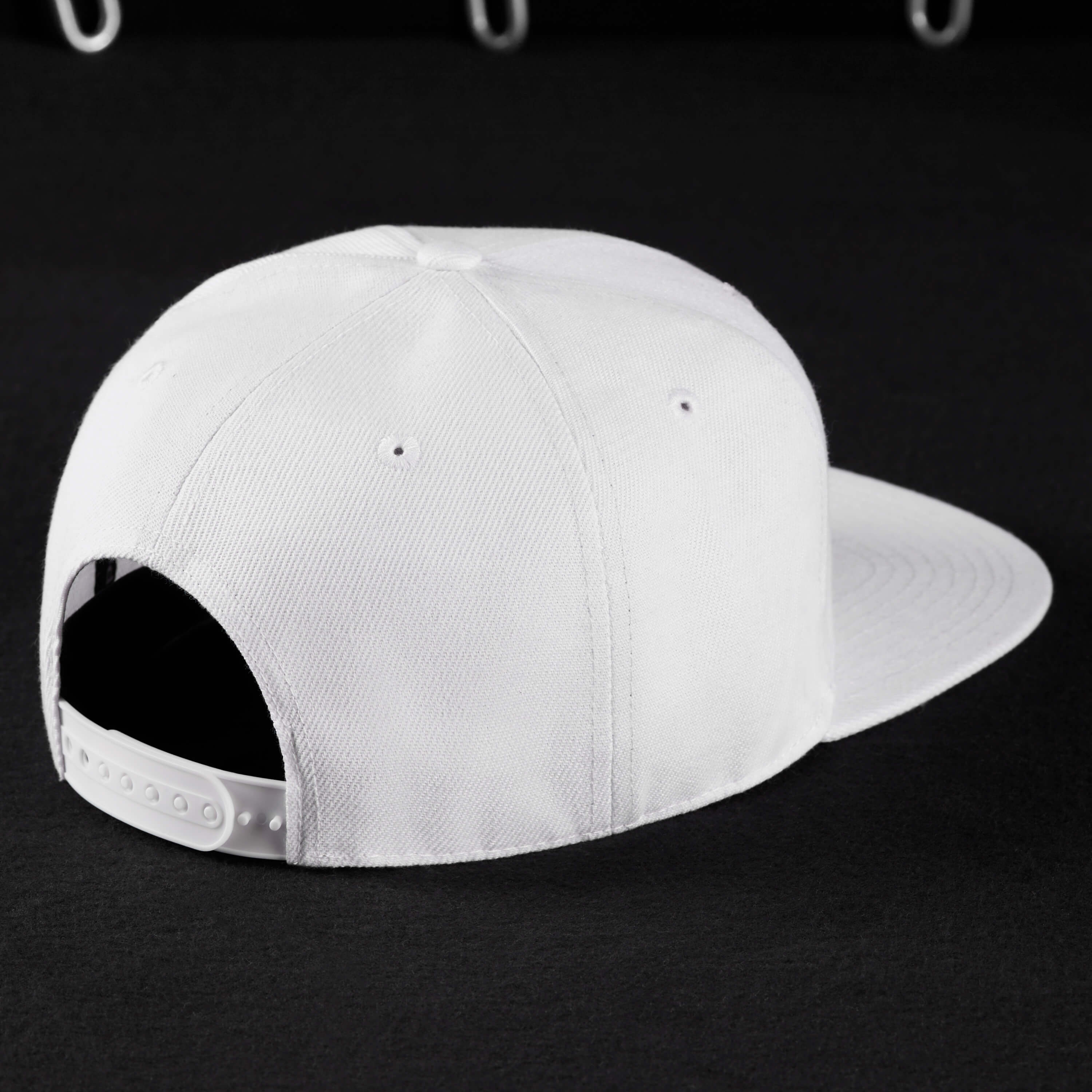 Snapback Cap - White & Black