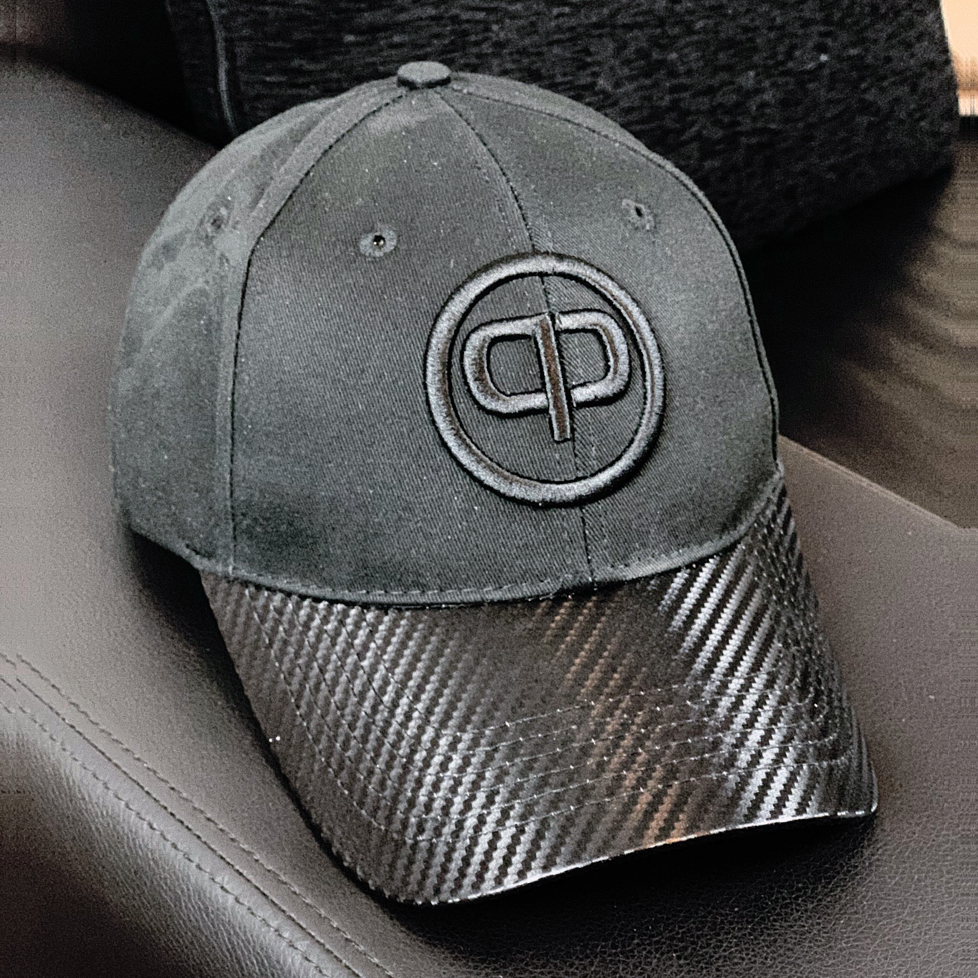 Baseball Cap - Black & Black Carbon