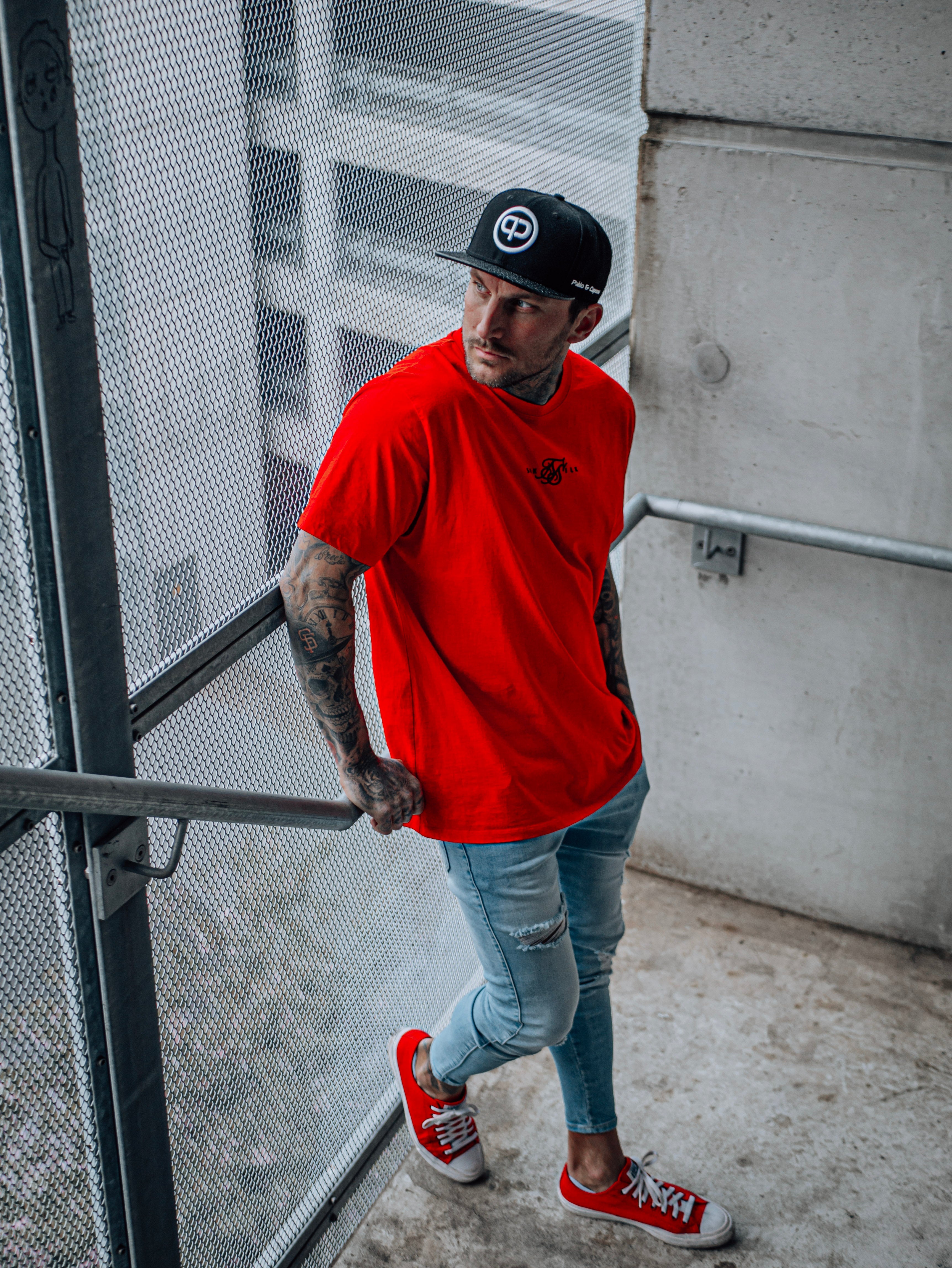 Leathersnap Cap - Black & White