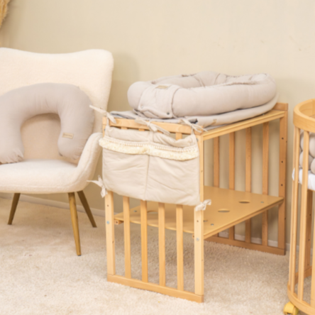 Babybett Organizer Boho - Aufbewahrung fürs Babyzimmer