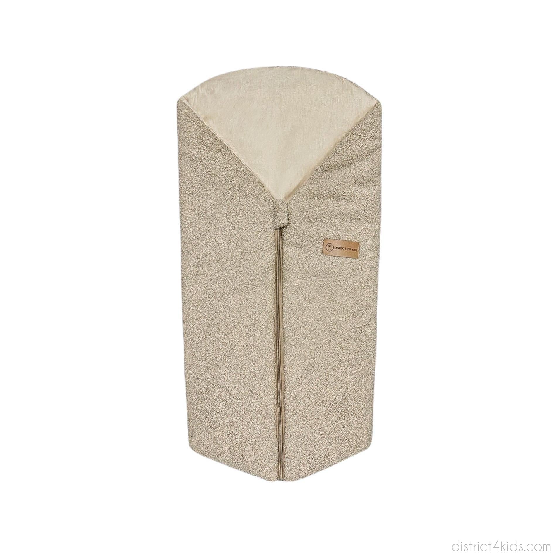 Pucksack Teddystoff Boucle mitwachsend - Nachhaltiger Babyschlafsack