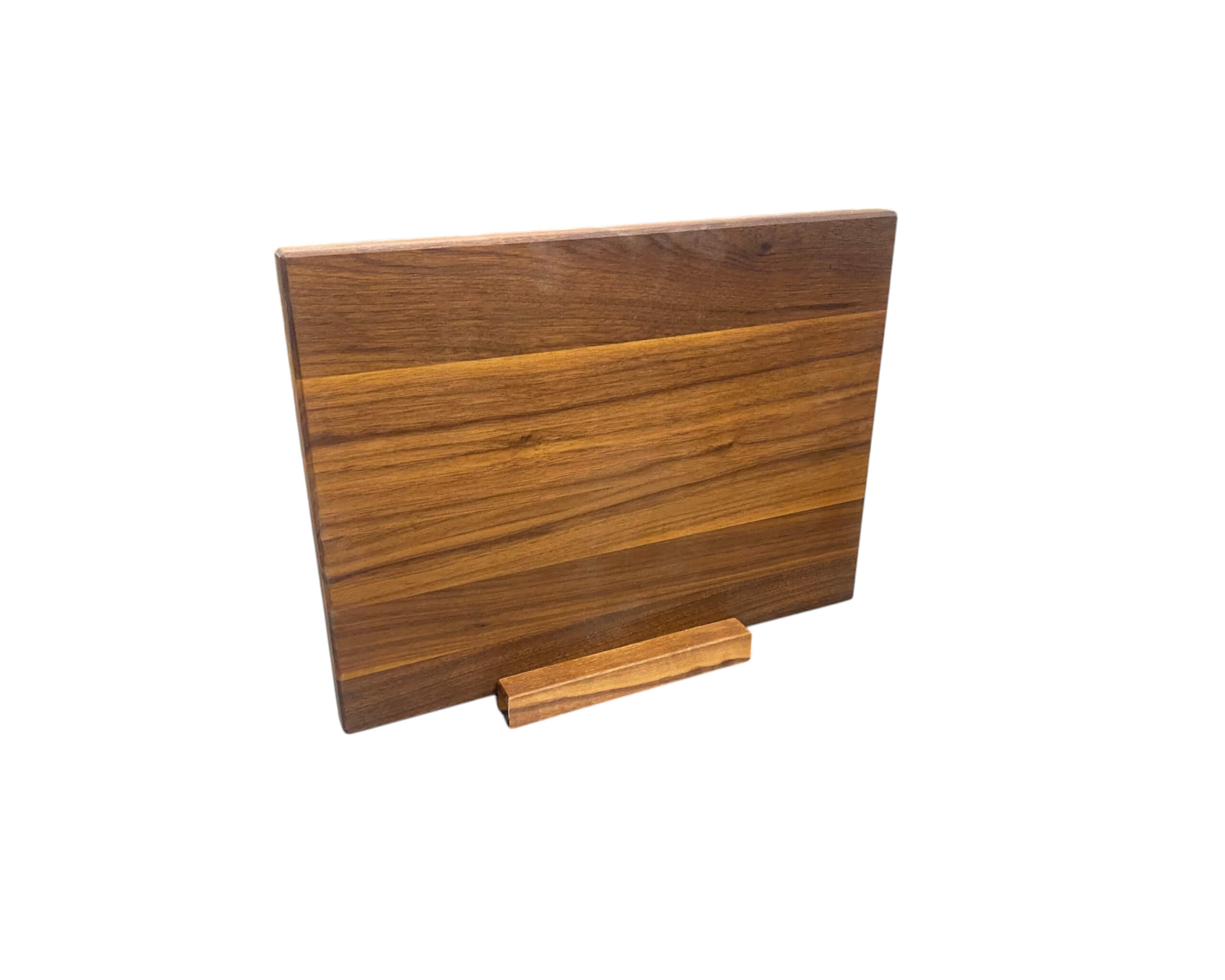 Schneidebrett-Ständer aus massivem Nussbaumholz in Handarbeit