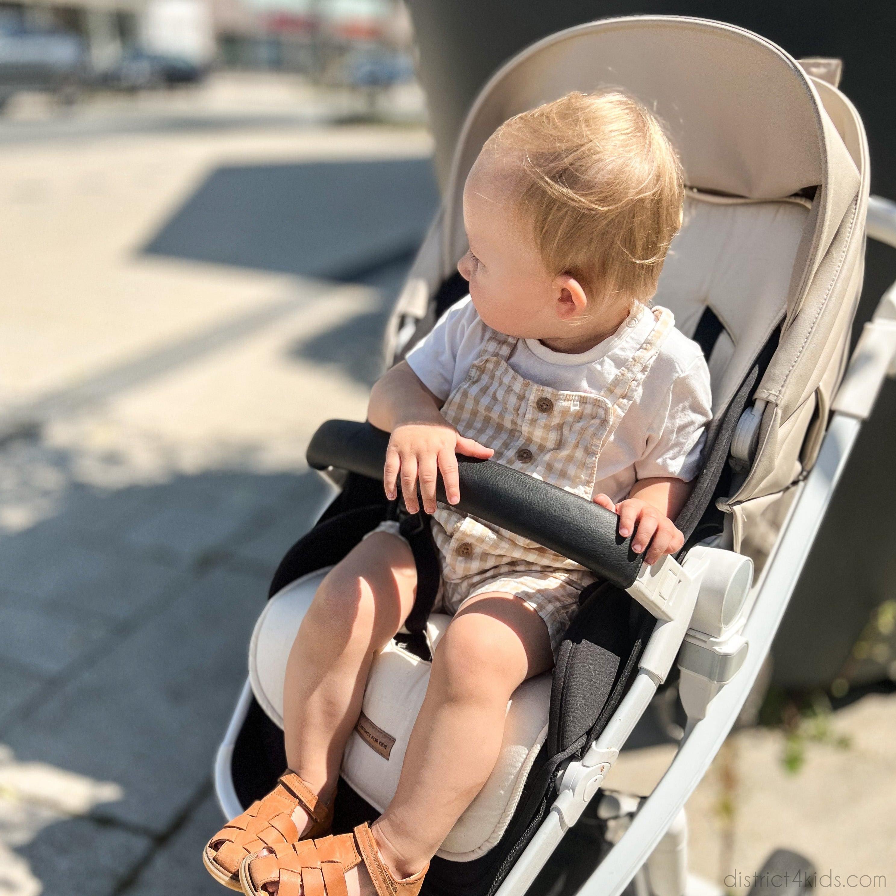 Sitzauflage Bio Baumwolle für den Kinderwagen - universell passend