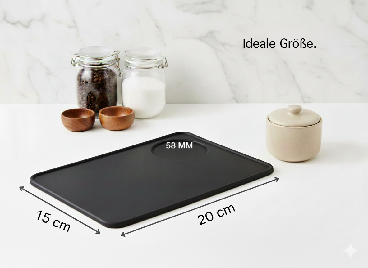 Tampermatte aus Silikon - Silikonunterlage für Siebträger - perfektes Barista Zubehör