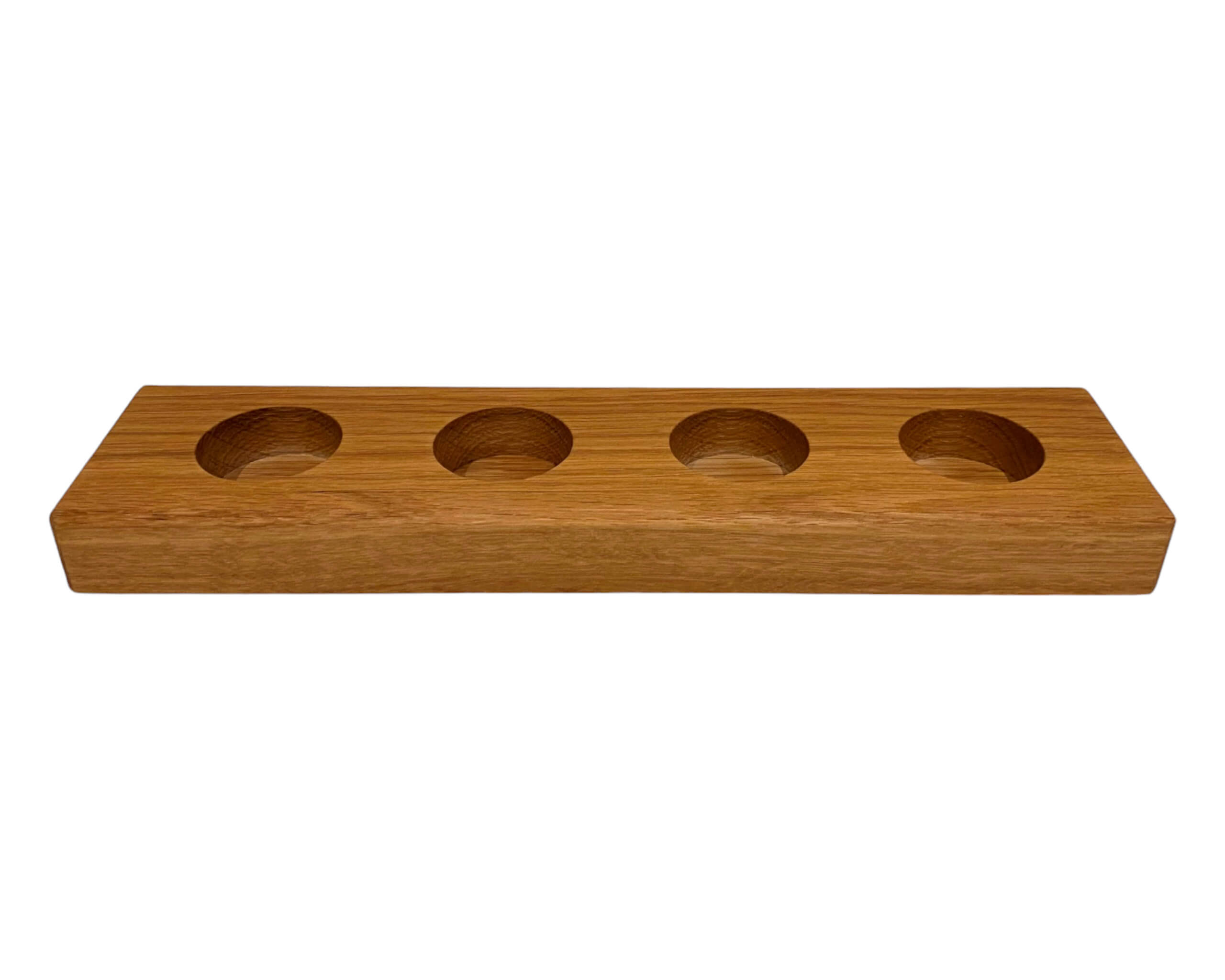 Teelichthalter aus massivem Eichenholz - Kerzenhalter in Handarbeit