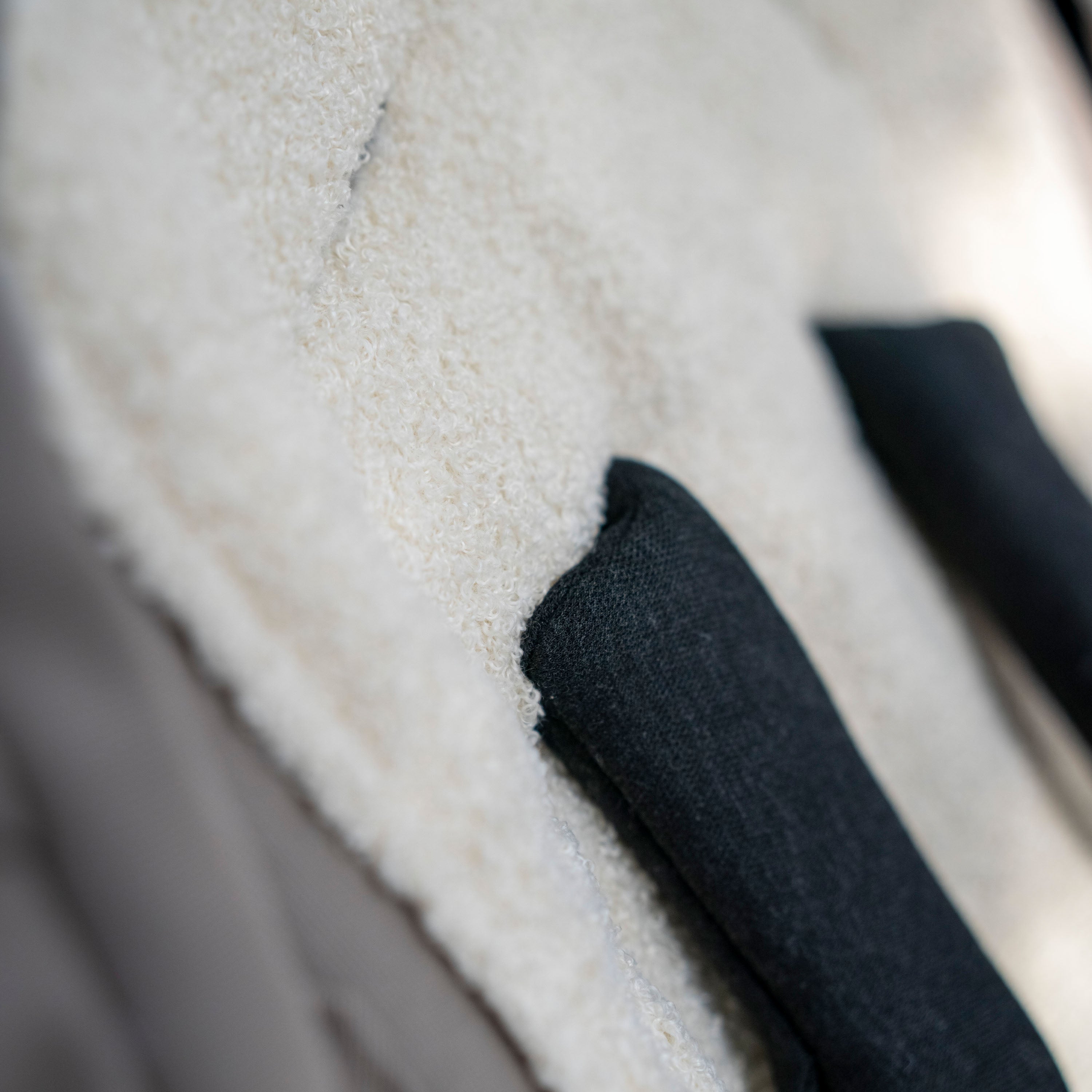 Sitzauflage Teddystoff Boucle für den Kinderwagen - universell passend