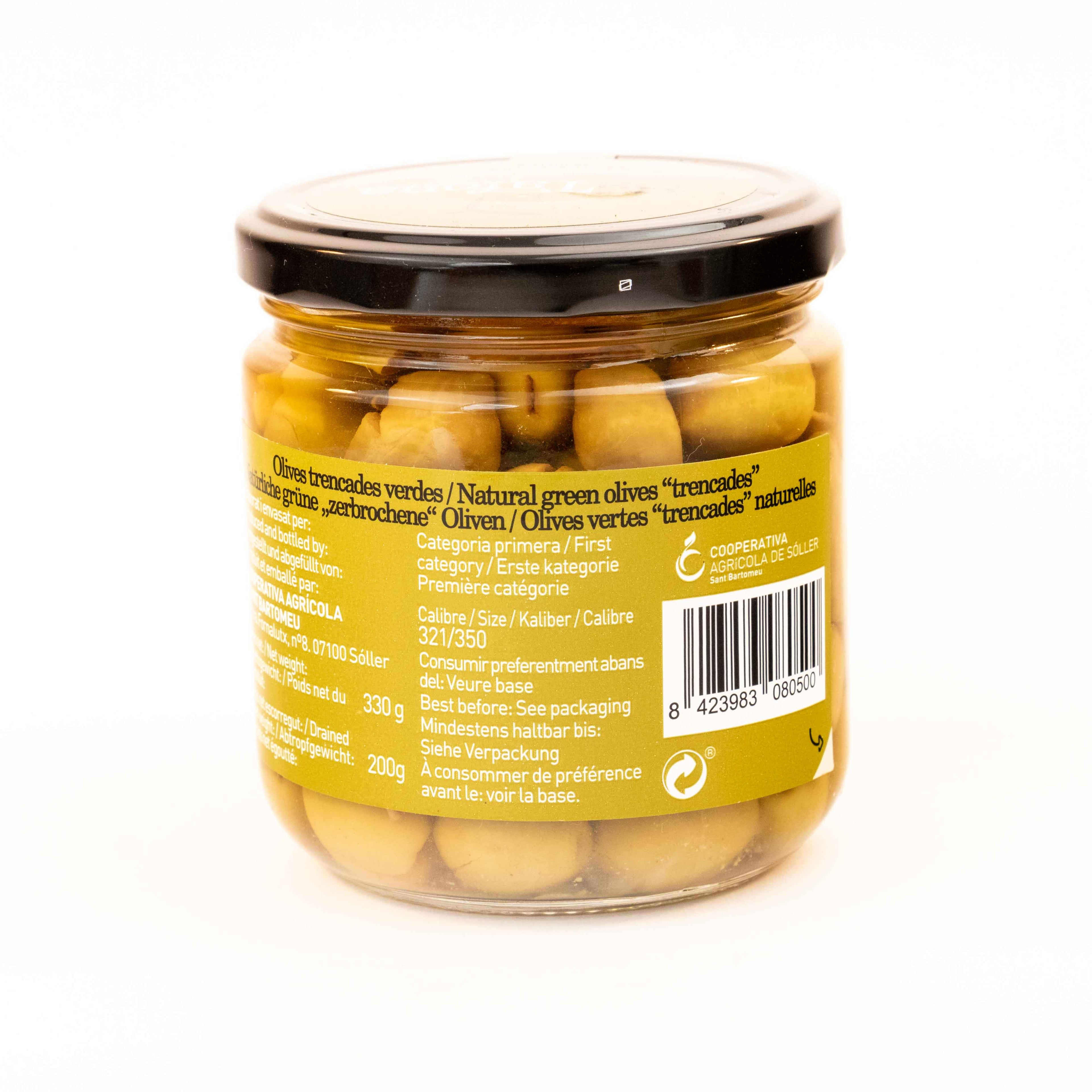 Grüne Oliven trencades Sa Tafona