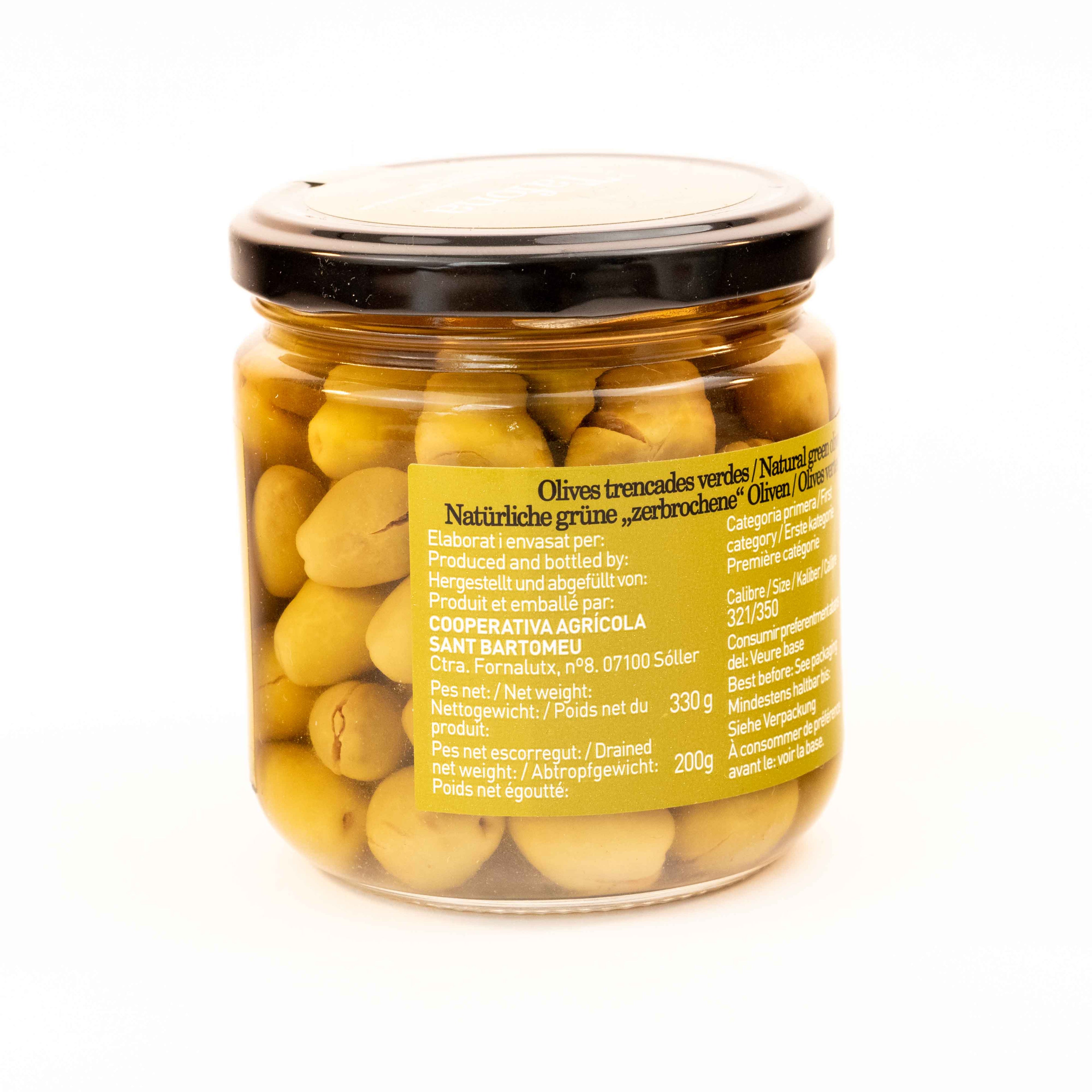 Grüne Oliven trencades Sa Tafona